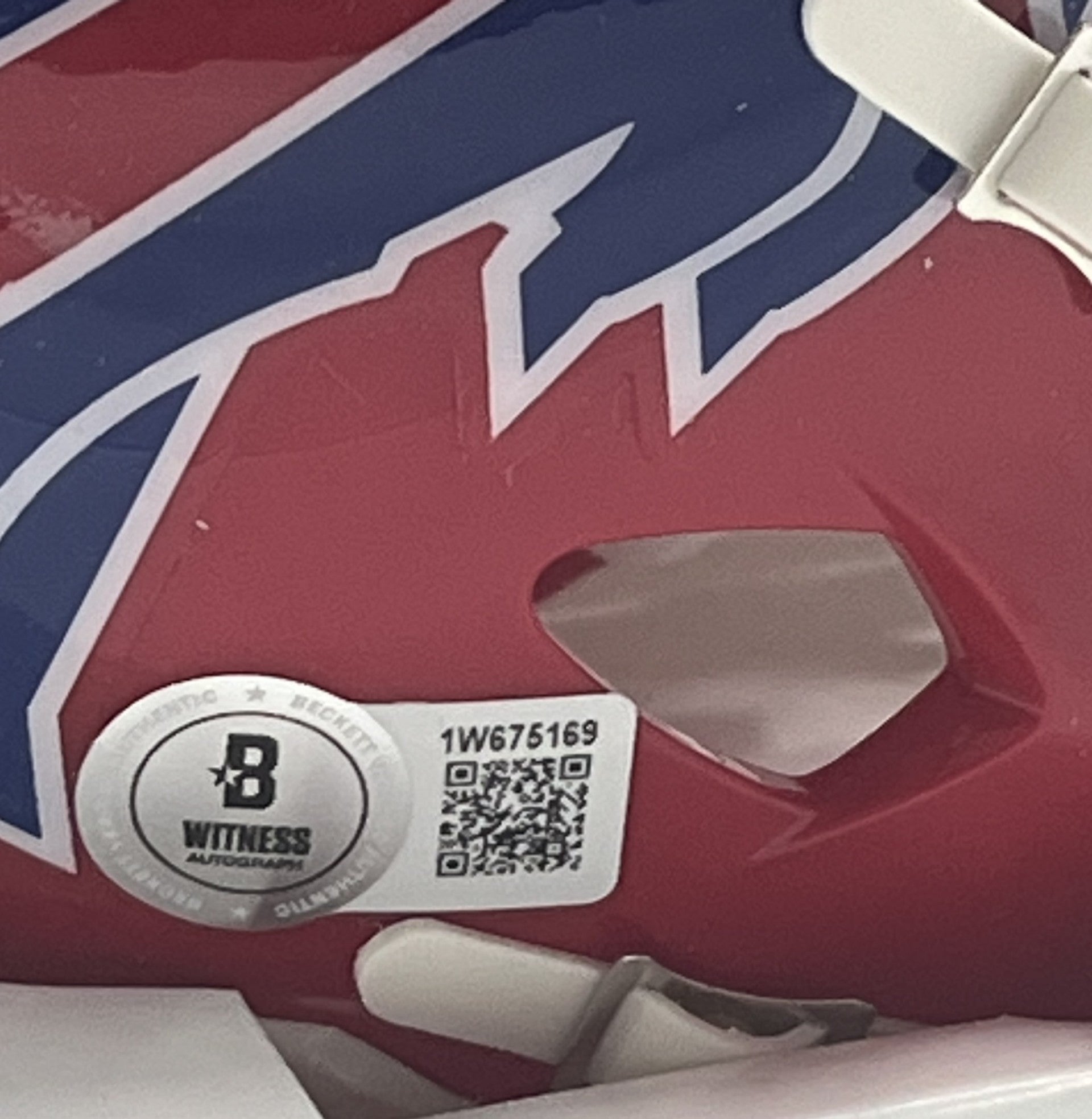 Andre Reed Signed Bills Speed Mini Helmet (Beckett)
