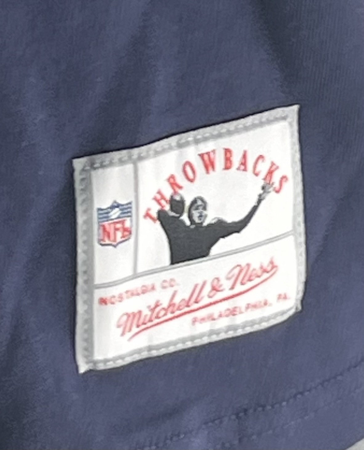 Mitchell & Ness Navy Dallas Cowboys Team Name Arch T-Shirt Men’s NWT