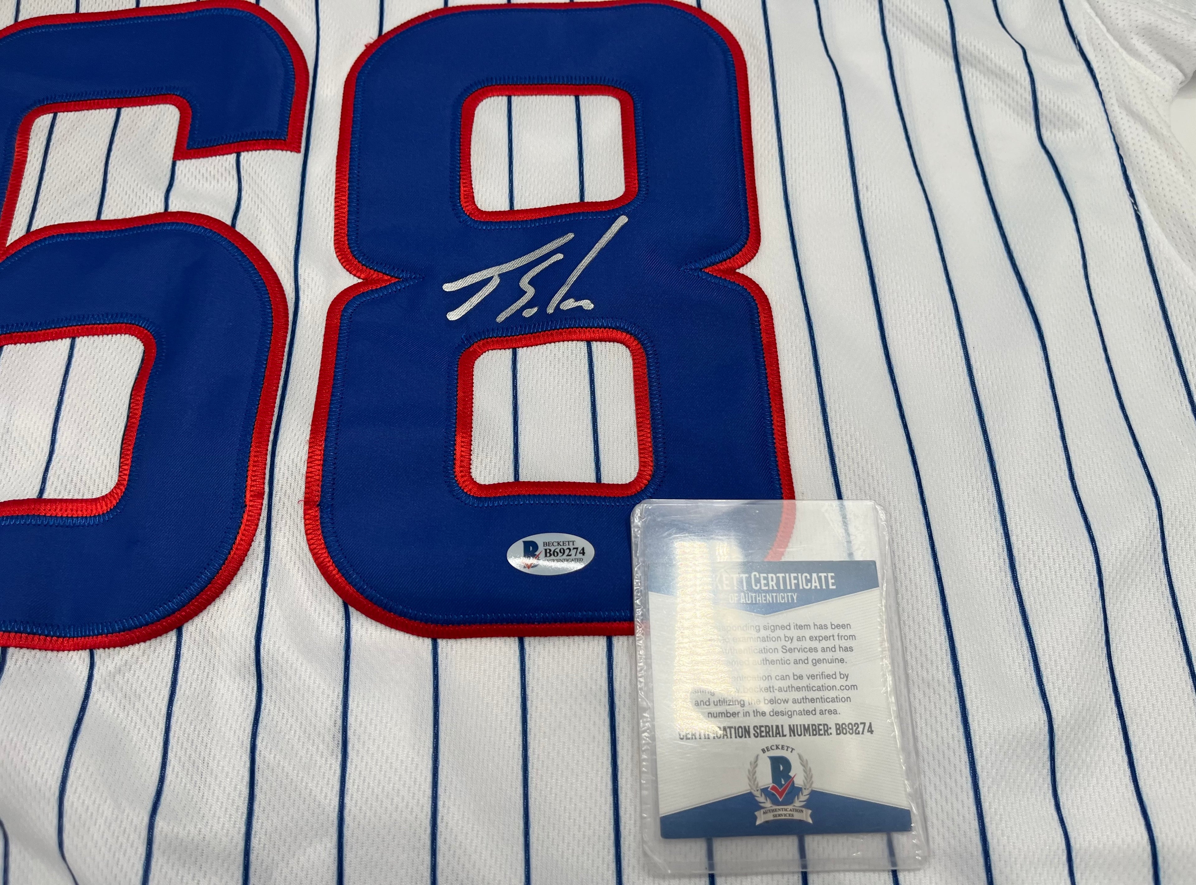 Jorge Soler signed Cubs Nike Jersey (Beckett)