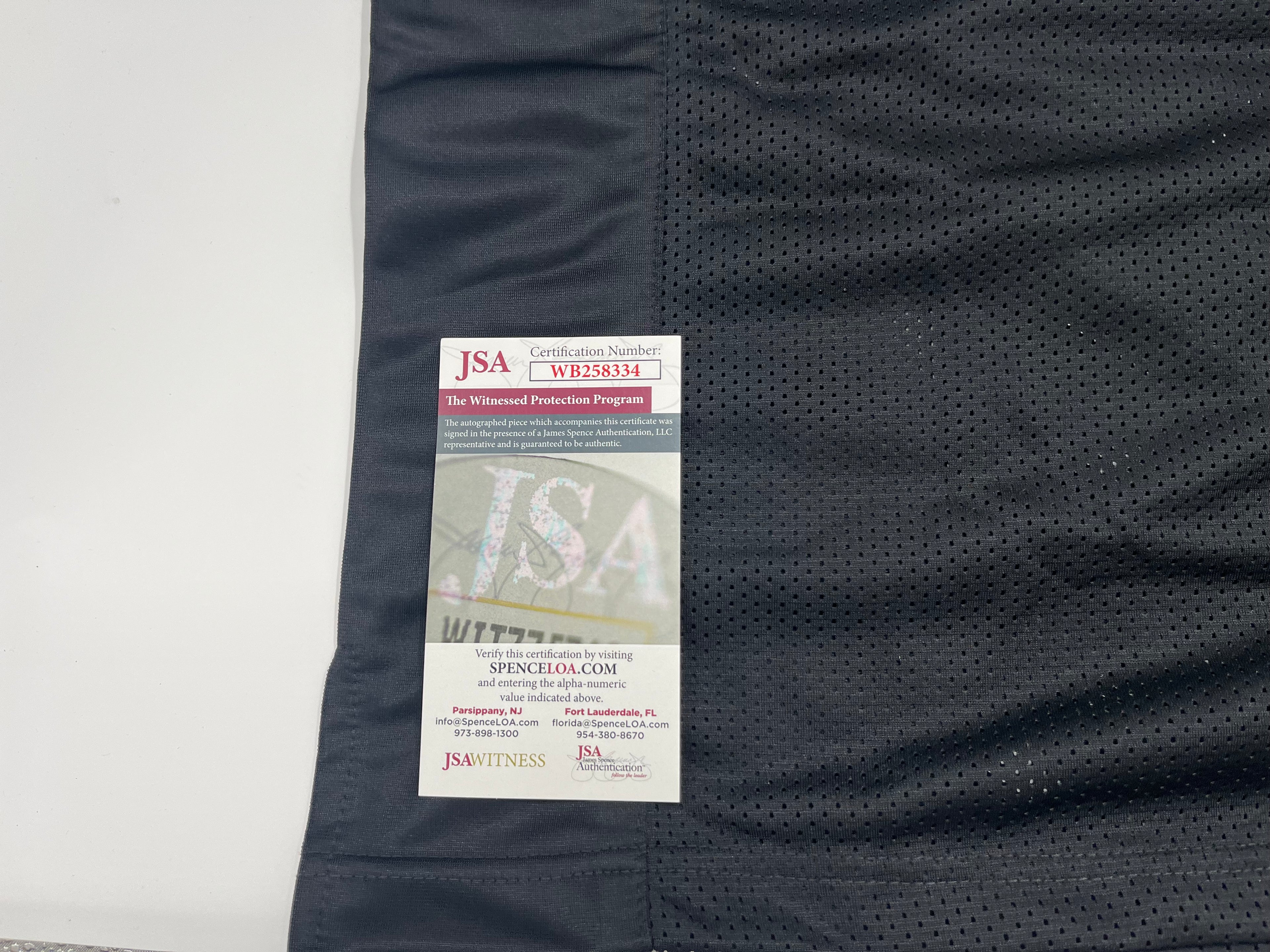 Joey Porter Jr. Signed Custom Jersey (JSA)