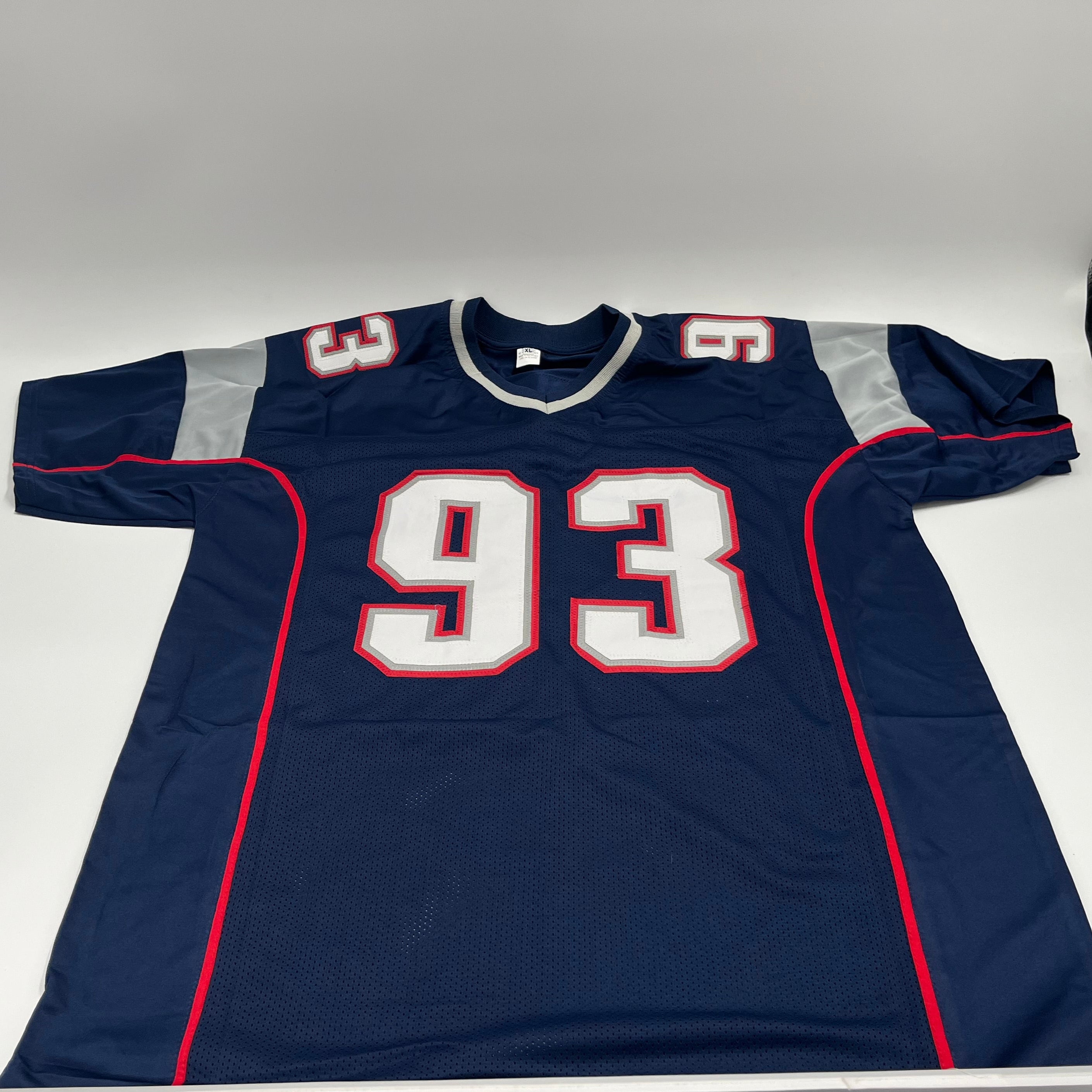 Richard Seymour Signed Jersey Inscr "HOF 22" (Beckett)