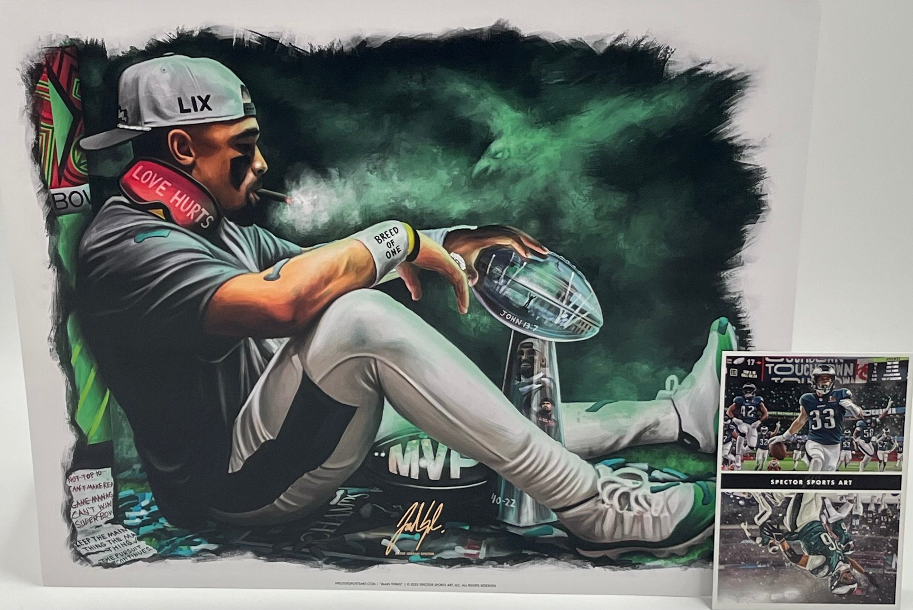 Spector Sports Art - Jalen Hurts - "Main Thing"