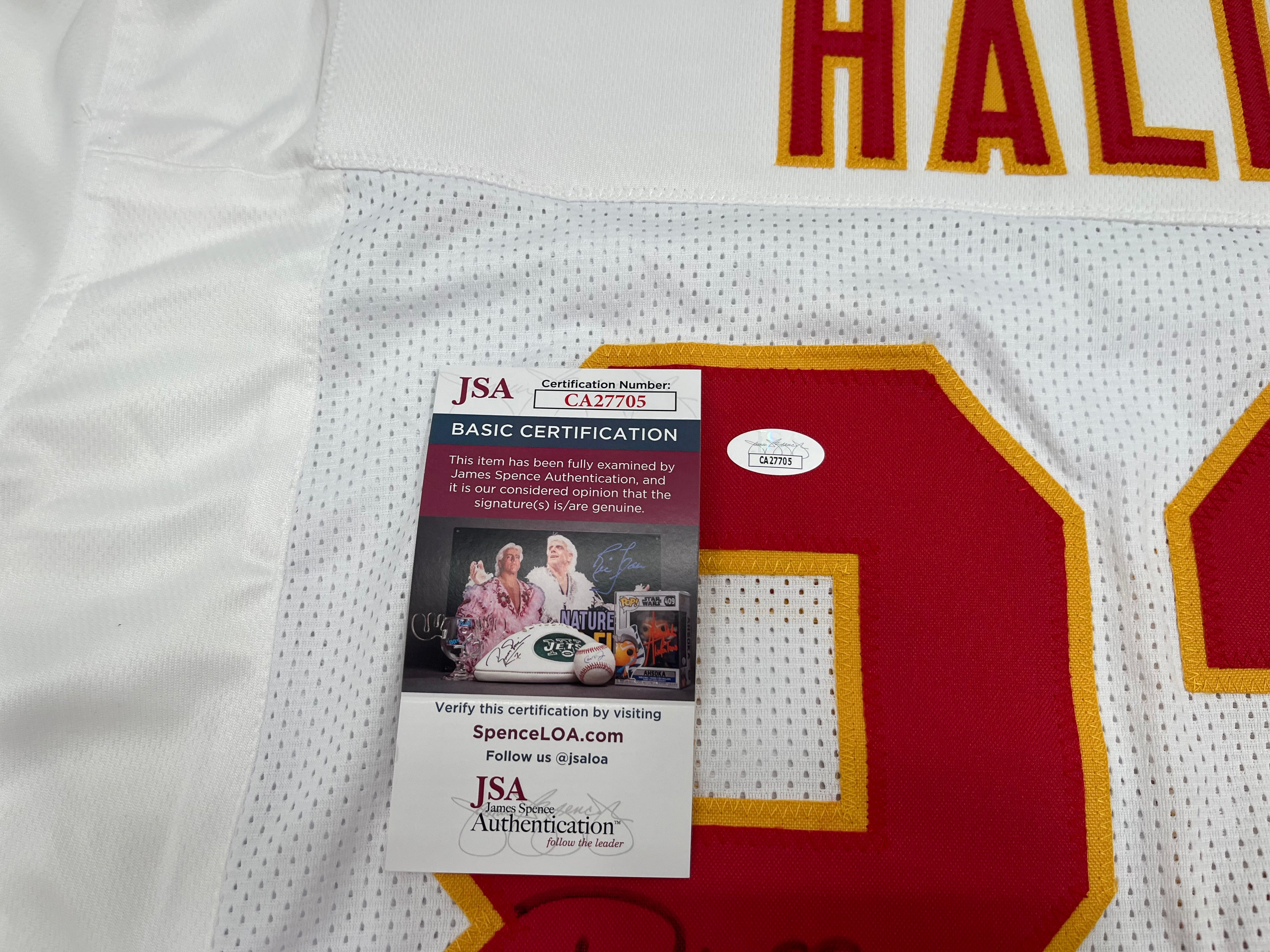 Dante Hall Signed Custom Jersey (JSA)