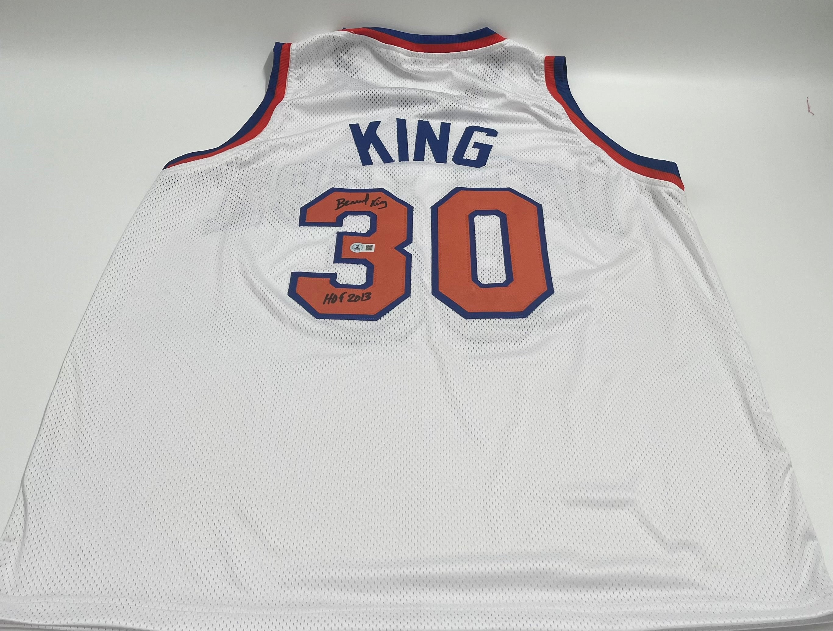 Bernard King Signed Custom Jersey Inscribed "HOF 2013" (Beckett)