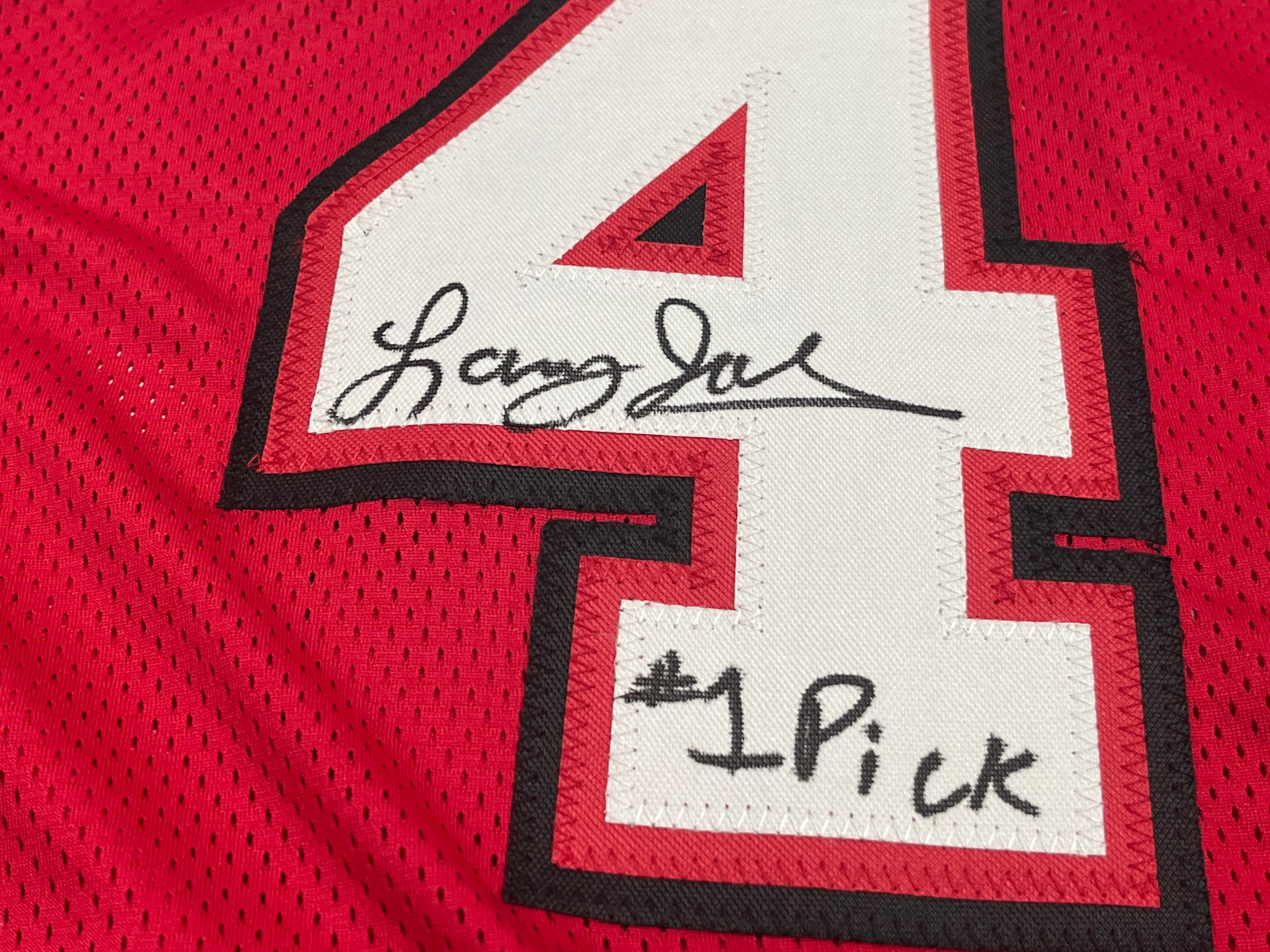 Larry Johnson Signed Jersey Inscribed "