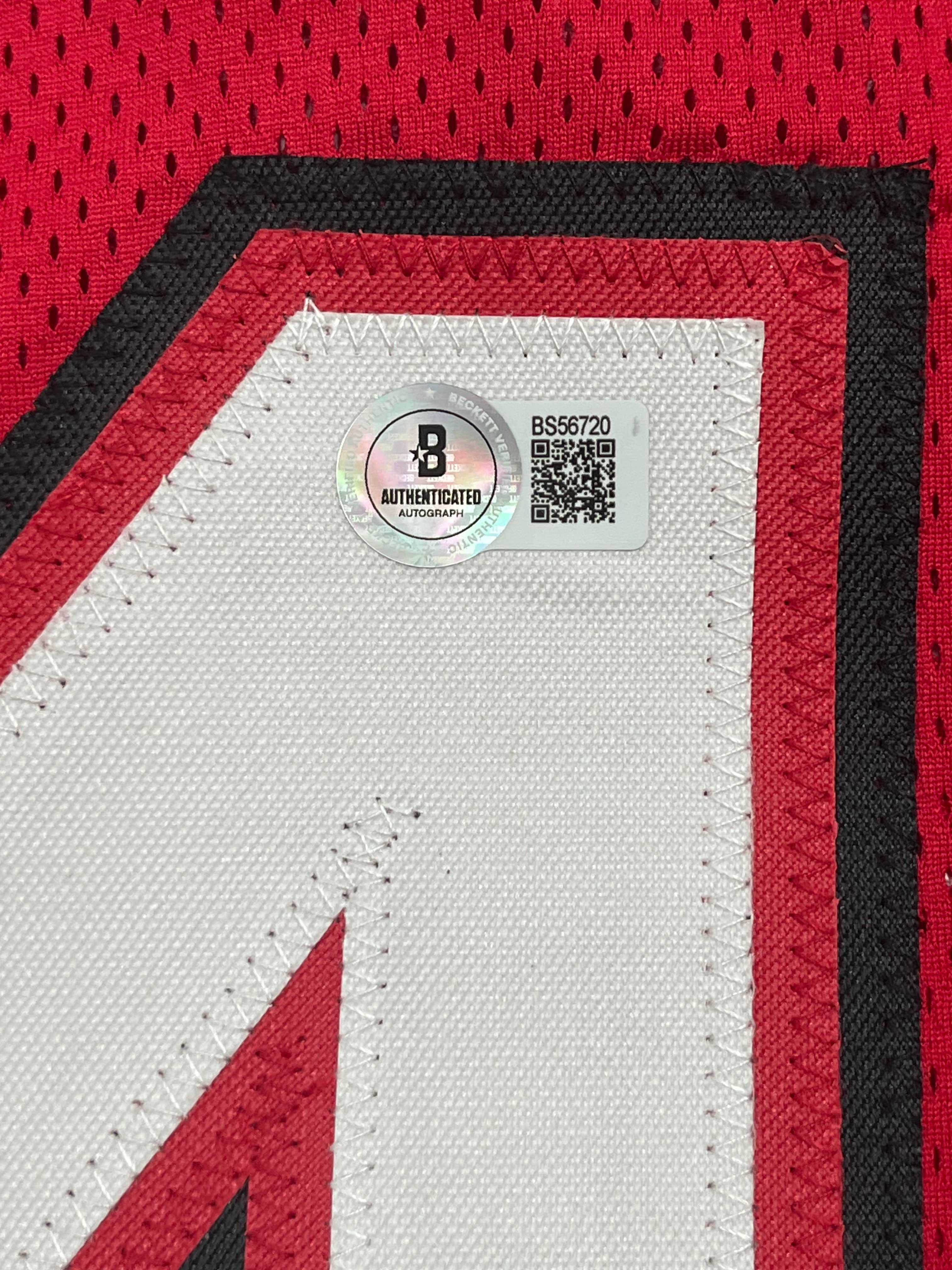 Larry Johnson Signed Jersey Inscribed "