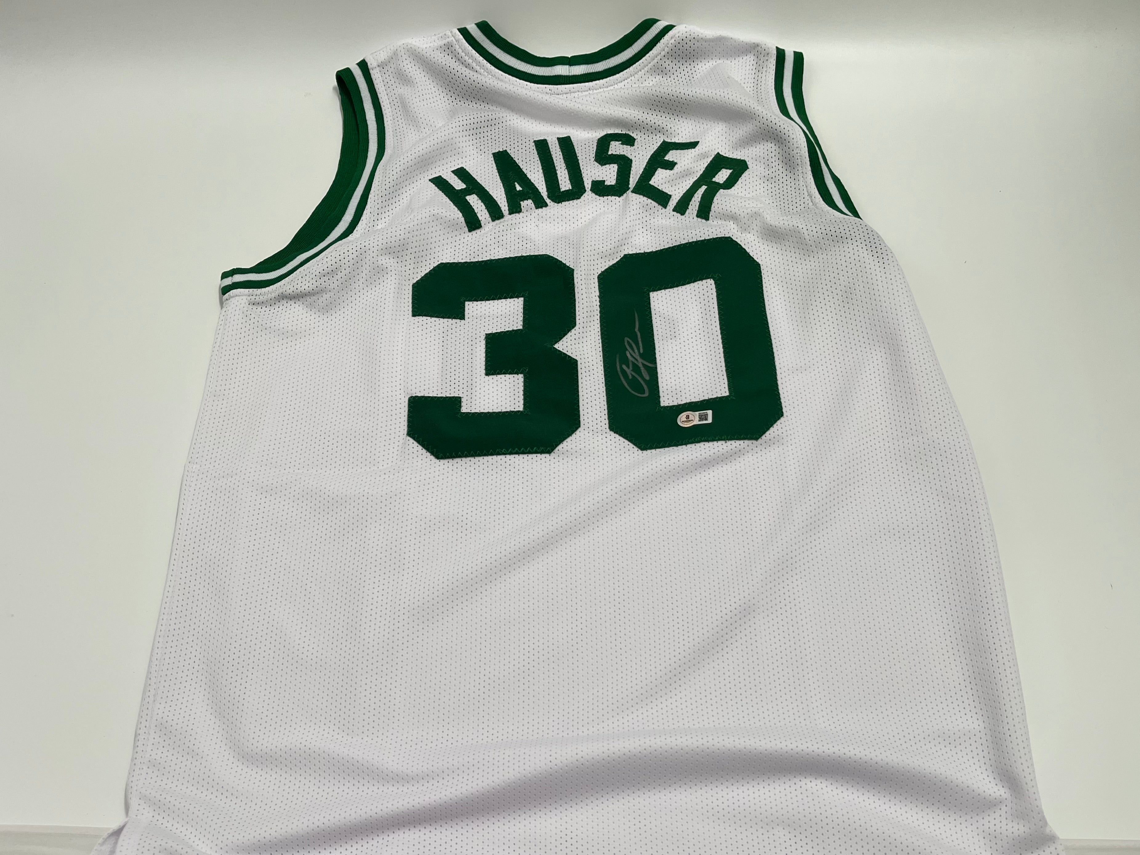 Sam Hauser Signed Custom Jersey (Beckett)