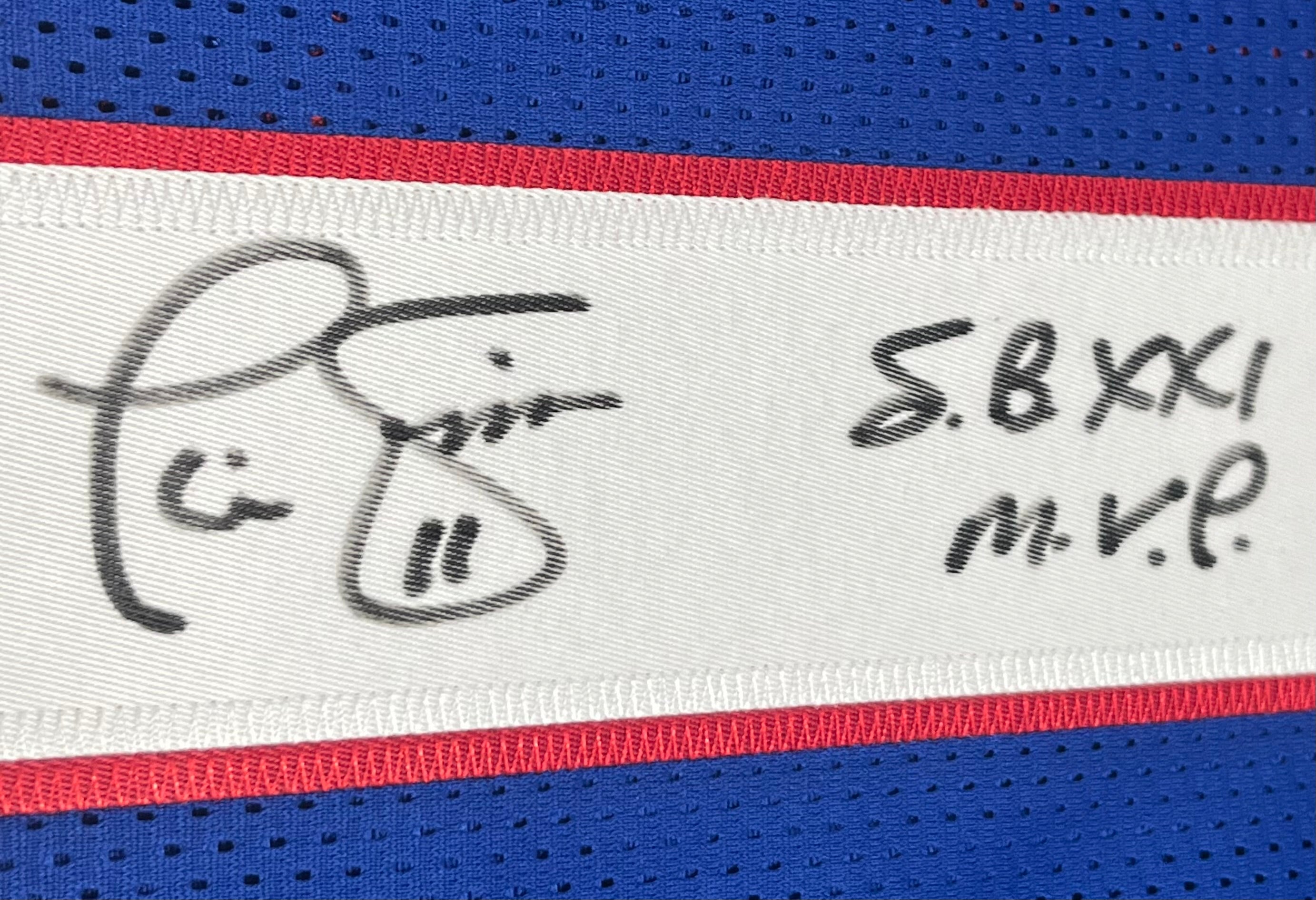 Phil Simms Signed Custom Jersey Inscribed "S.B. XXI M.V.P." (Beckett)