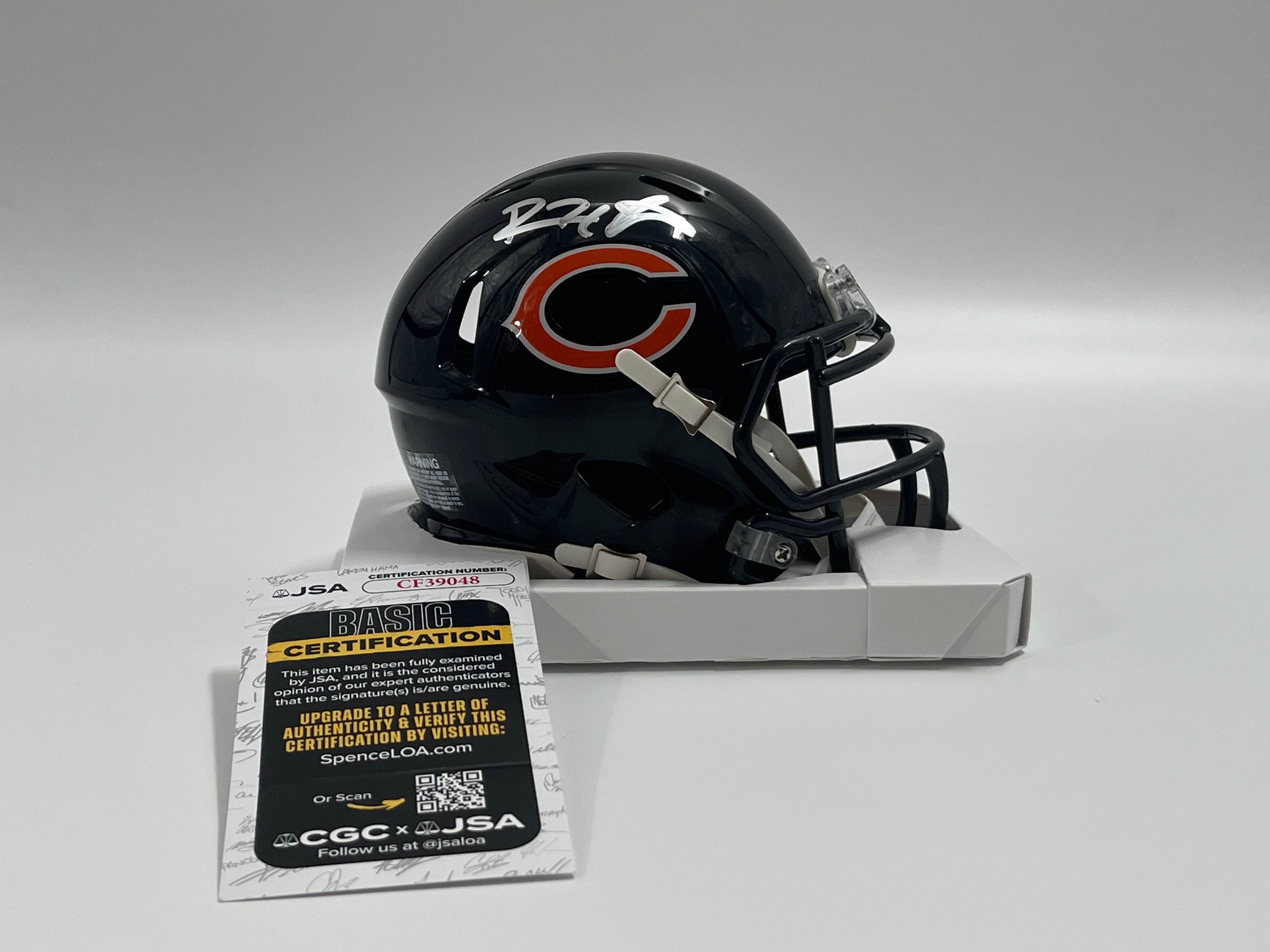 Devin Hester Signed Bears Speed Mini Helmet (JSA)