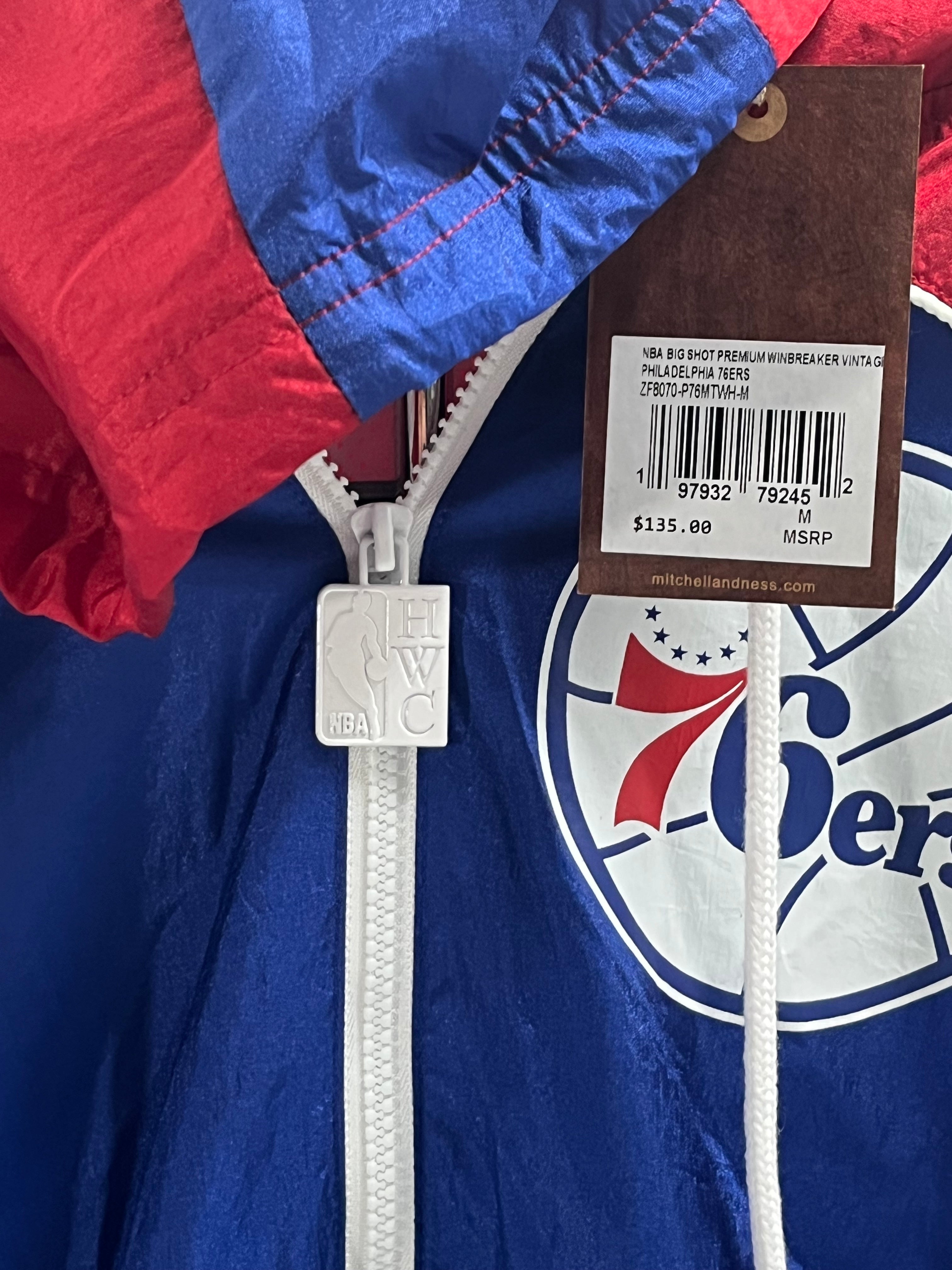 NBA Big Shot Premium Windbreaker Vintage Logo 76ers