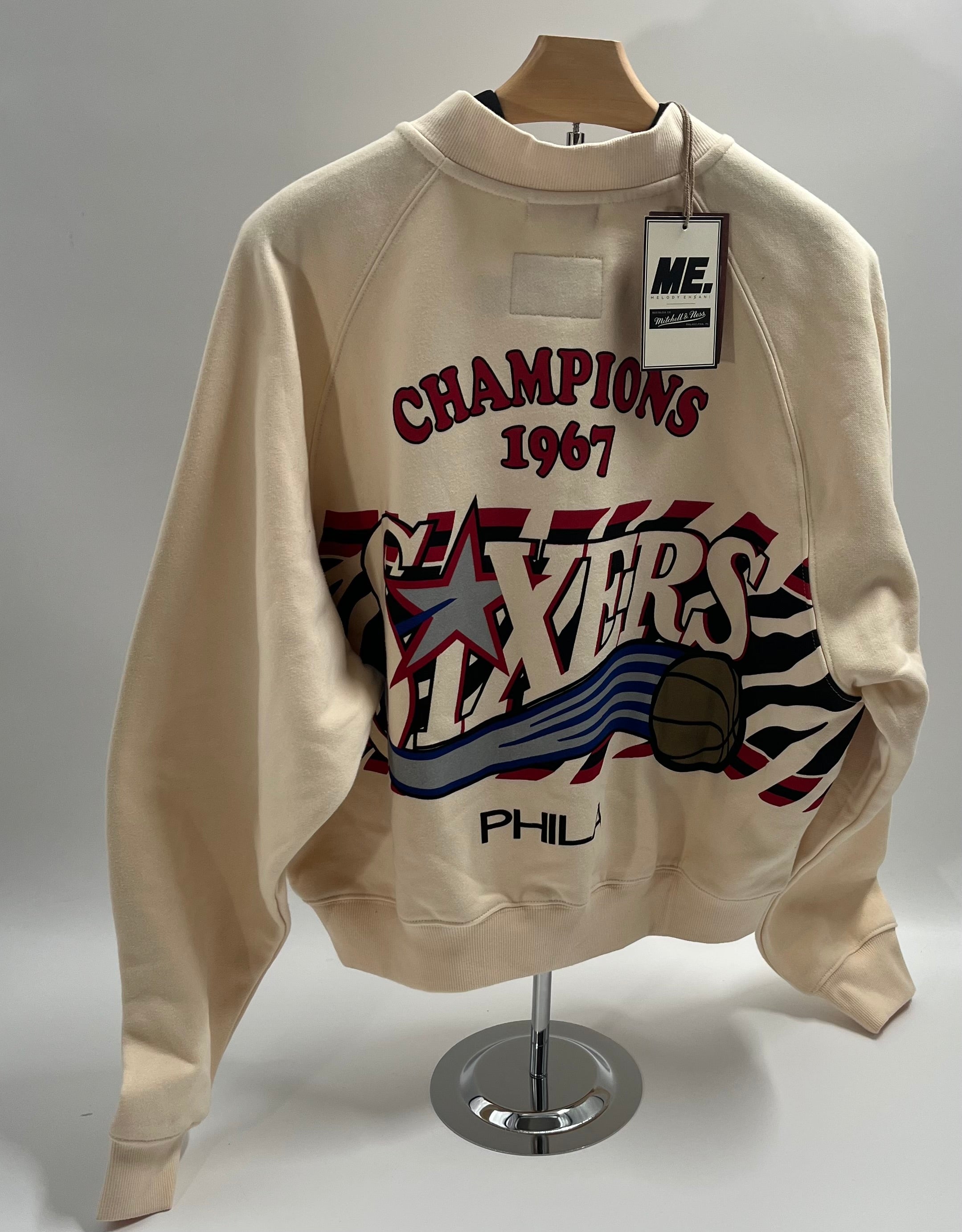 NBA Melody Ehsani RAGLAN Pullover 76ers