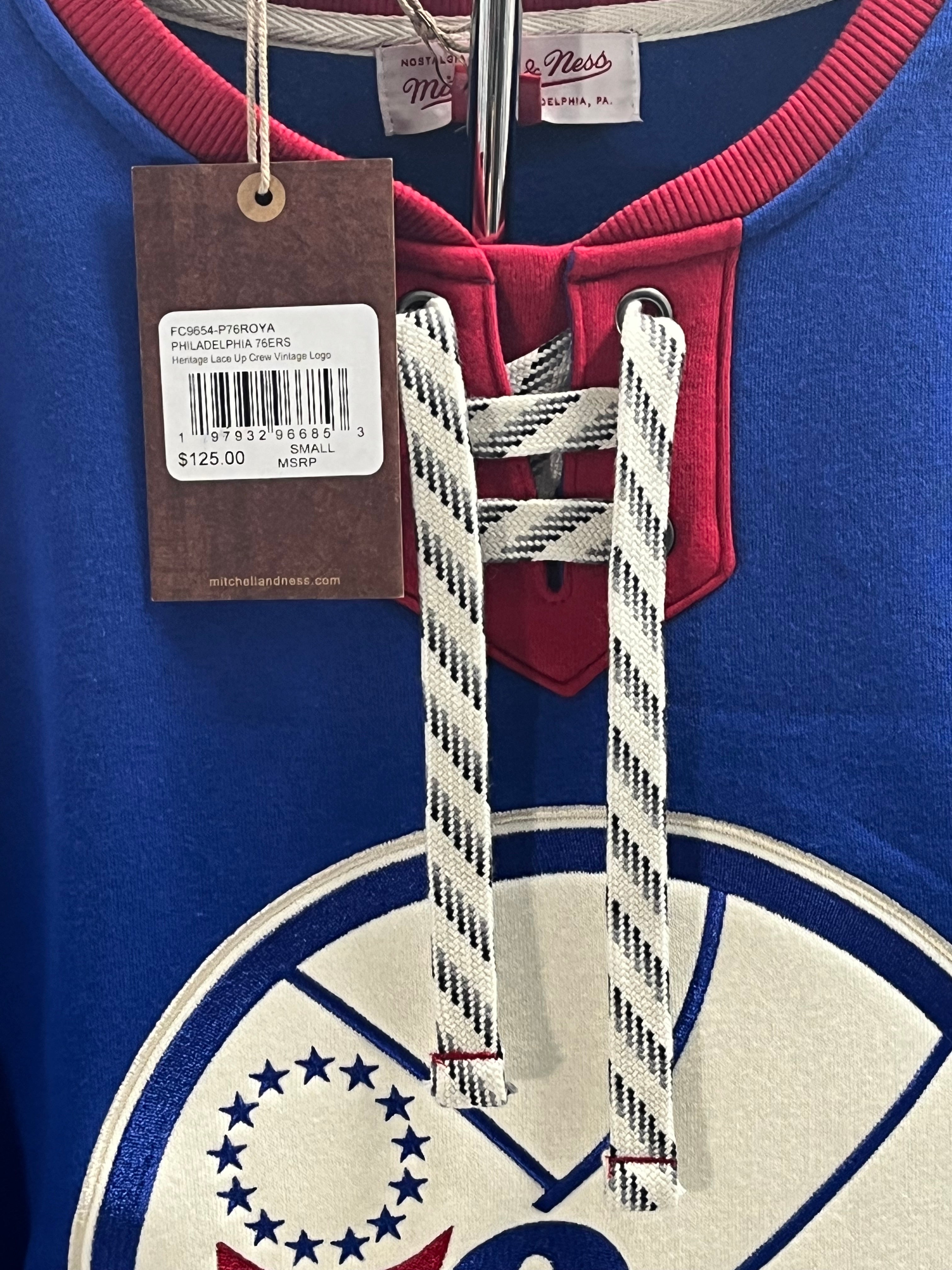 NBA Heritage Lace up Crew Vintage logo 76ers