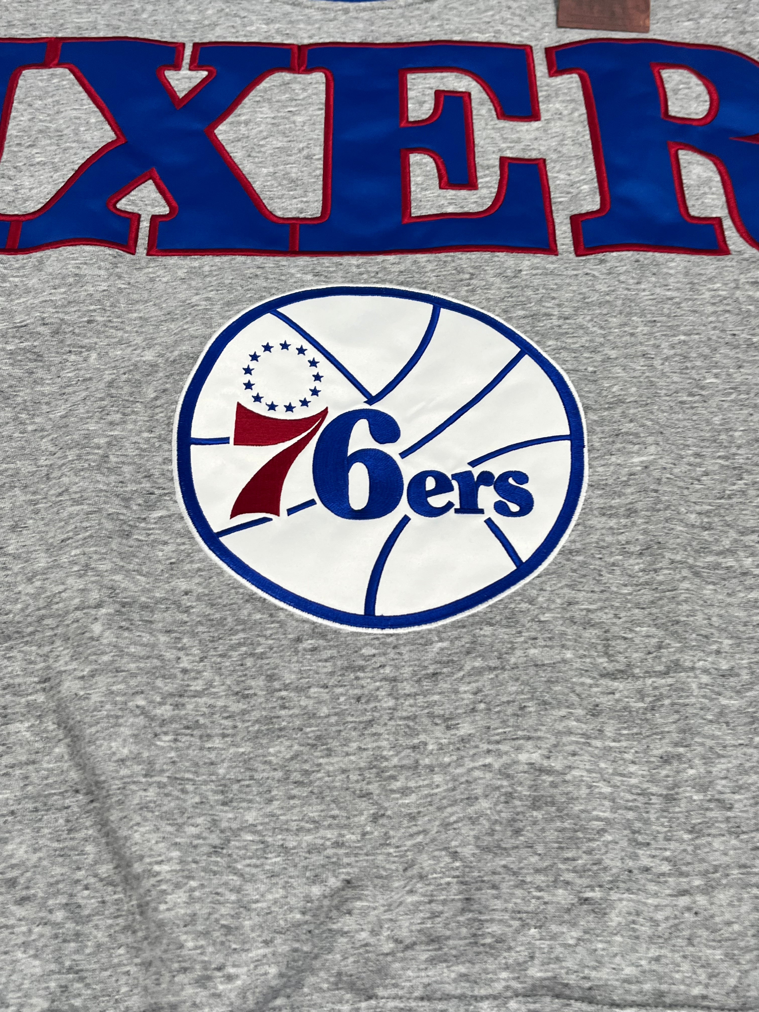NBA Full Field Satin Fleece Crew Logo 76ers