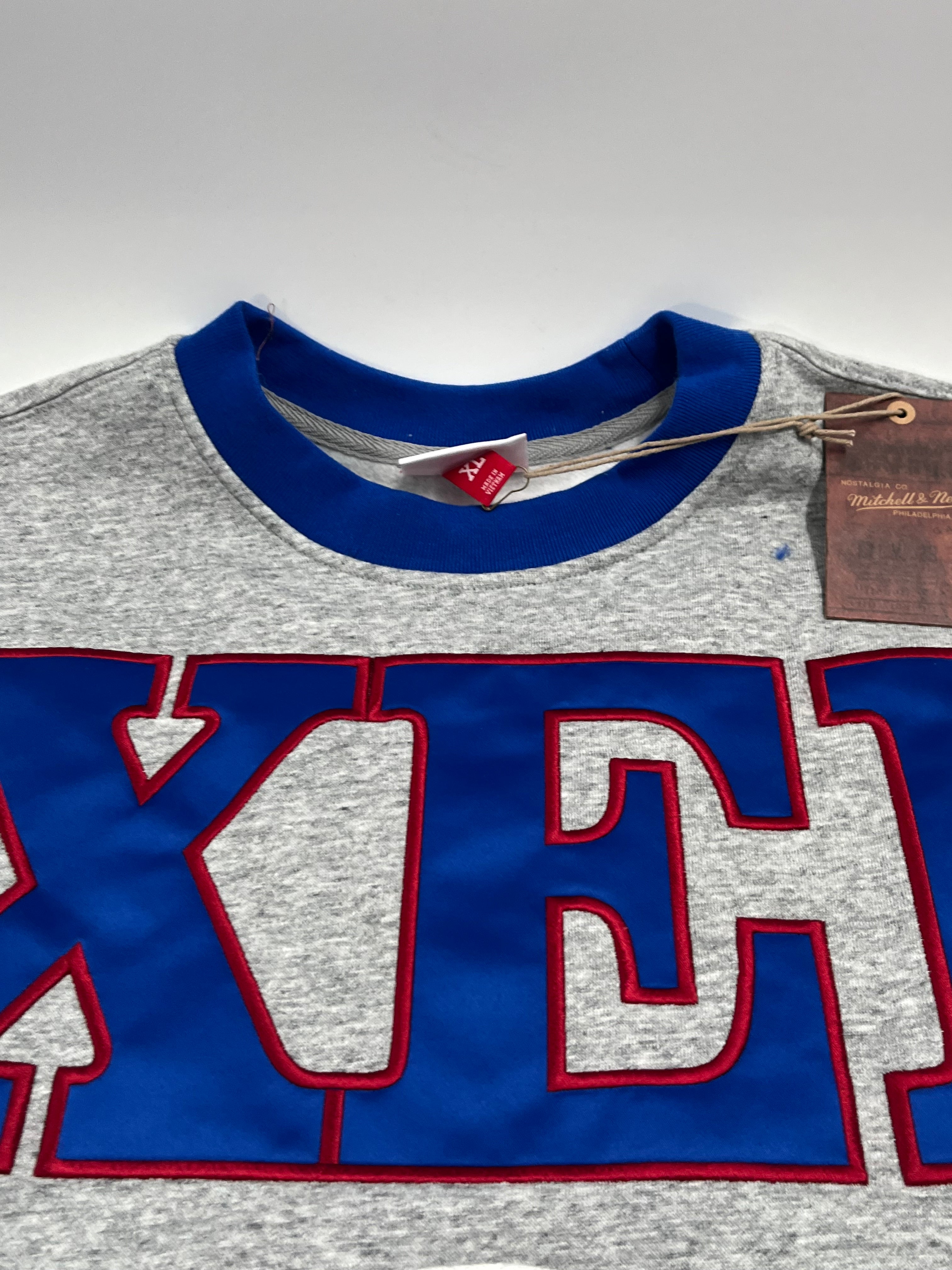 NBA Full Field Satin Fleece Crew Logo 76ers