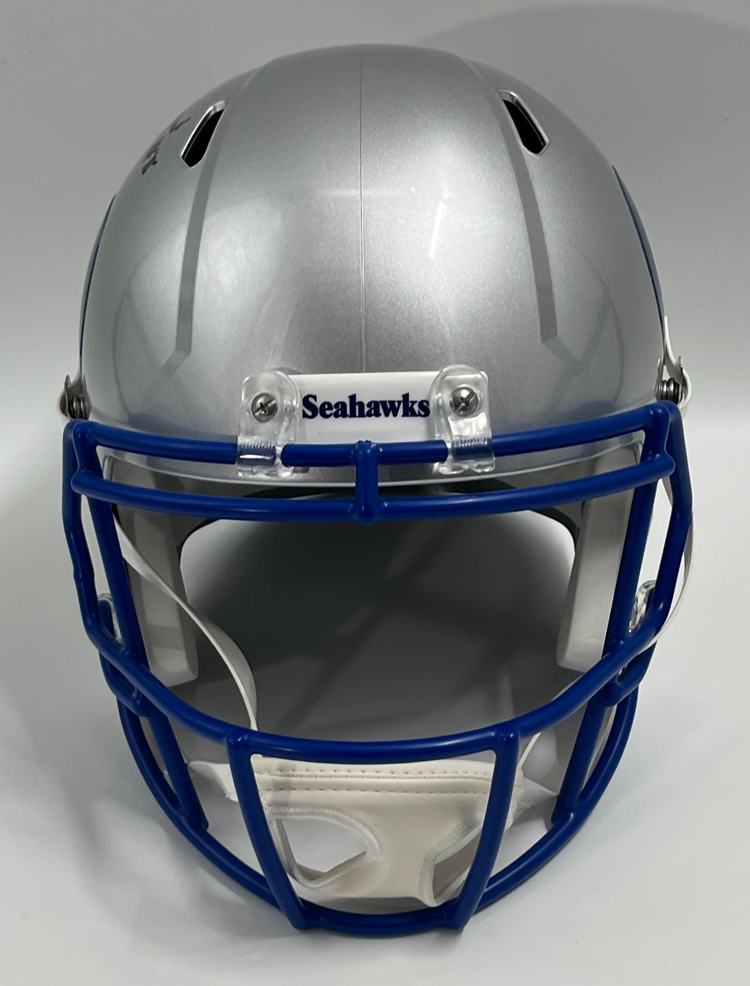 Steve Largent Signed Seahawks FS Speed Helmet Inscr "HOF &