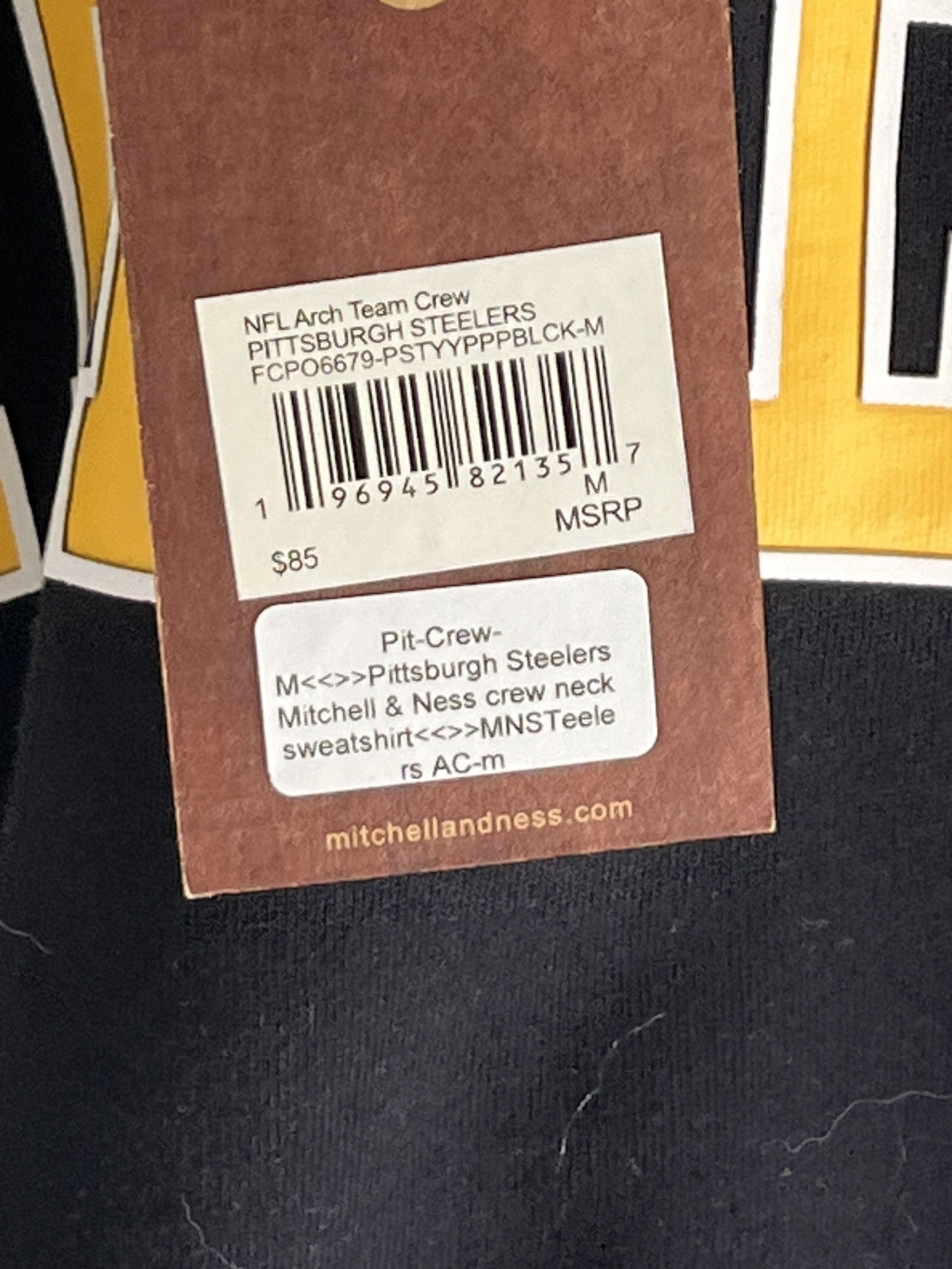 Mitchell & Ness NFL Arch Team Crew Pittsburgh Steelers