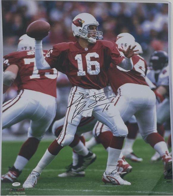 Jake Plummer Signed Cardinals 16x20 Photo Inscribed "Snake" (Schwartz)