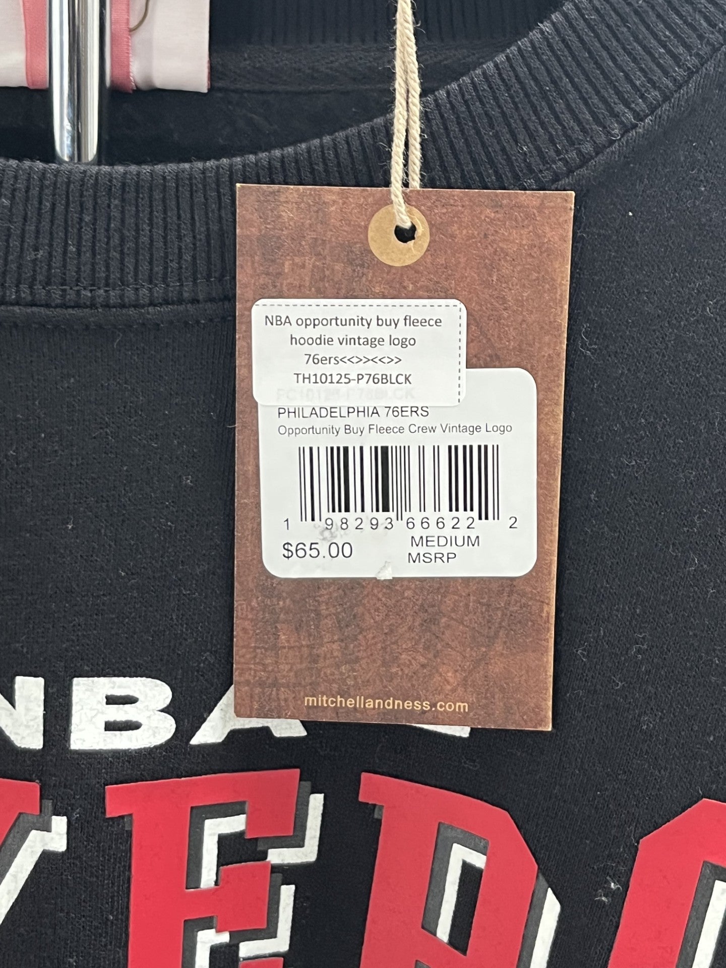 76ers Fleece M&N Crewneck Sweatshirt
