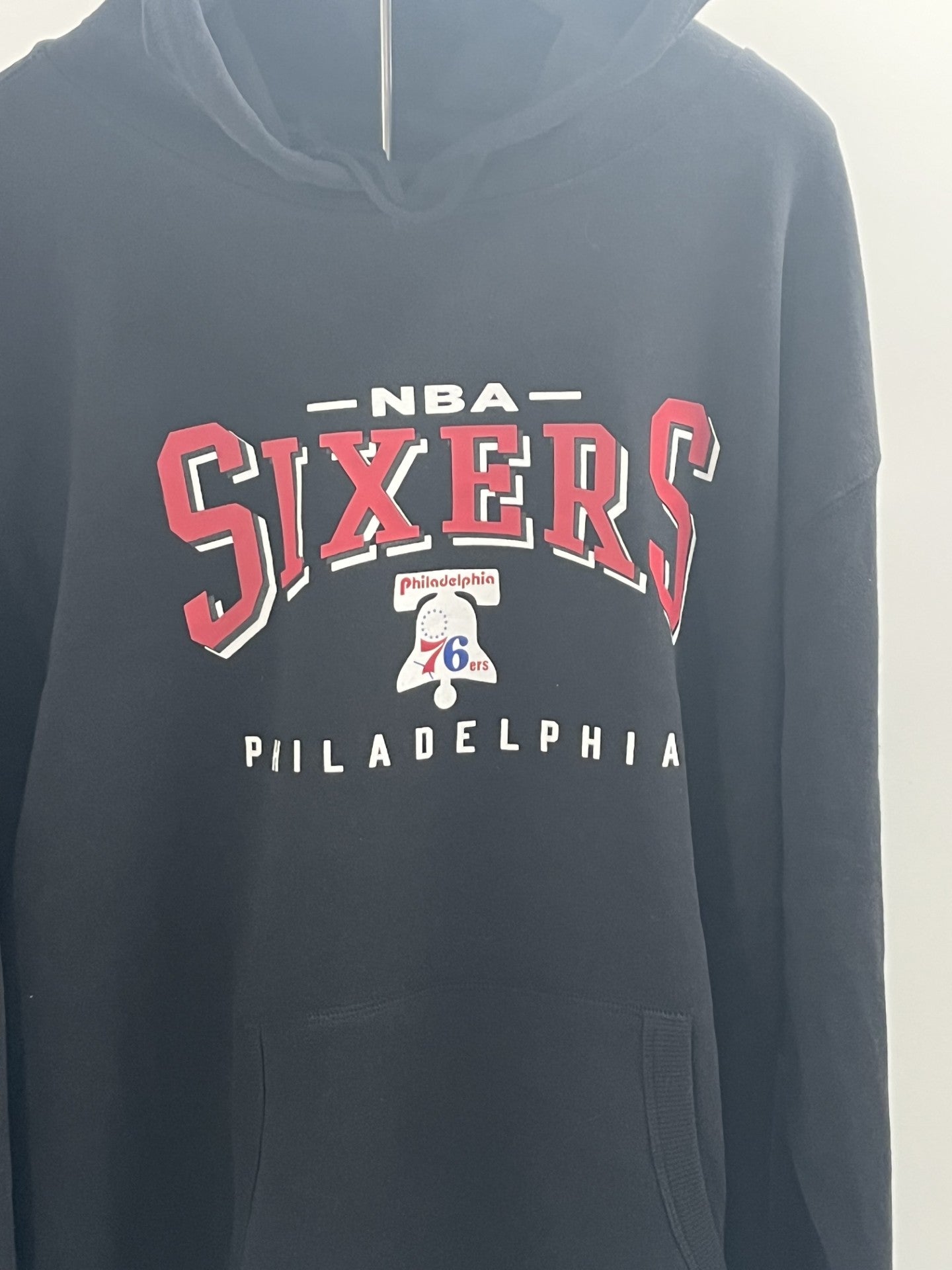 NBA opportunity buy fleece hoodie vintage logo 76ers