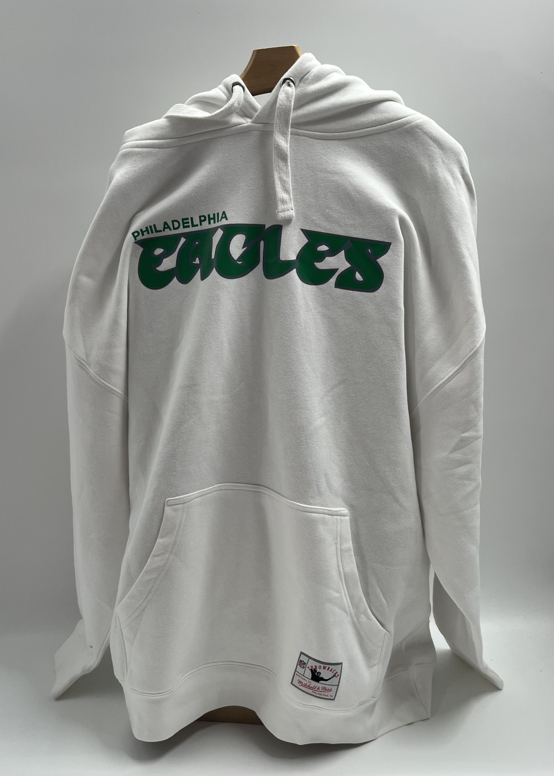 Mitchell & Ness Philadelphia Eagles Heritage Fleece (white) Hoodie Vintage Logo