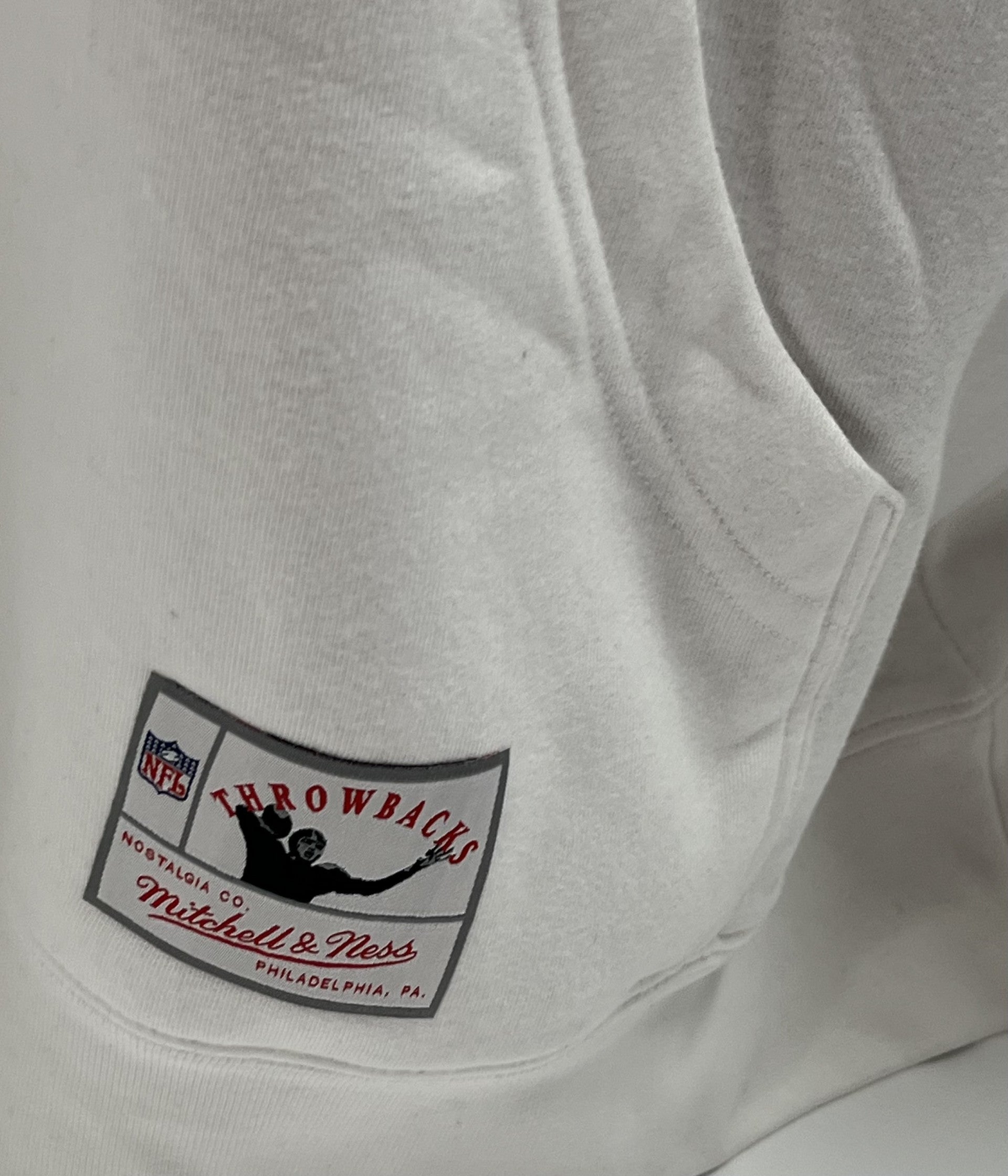 Mitchell & Ness Philadelphia Eagles Heritage Fleece (white) Hoodie Vintage Logo