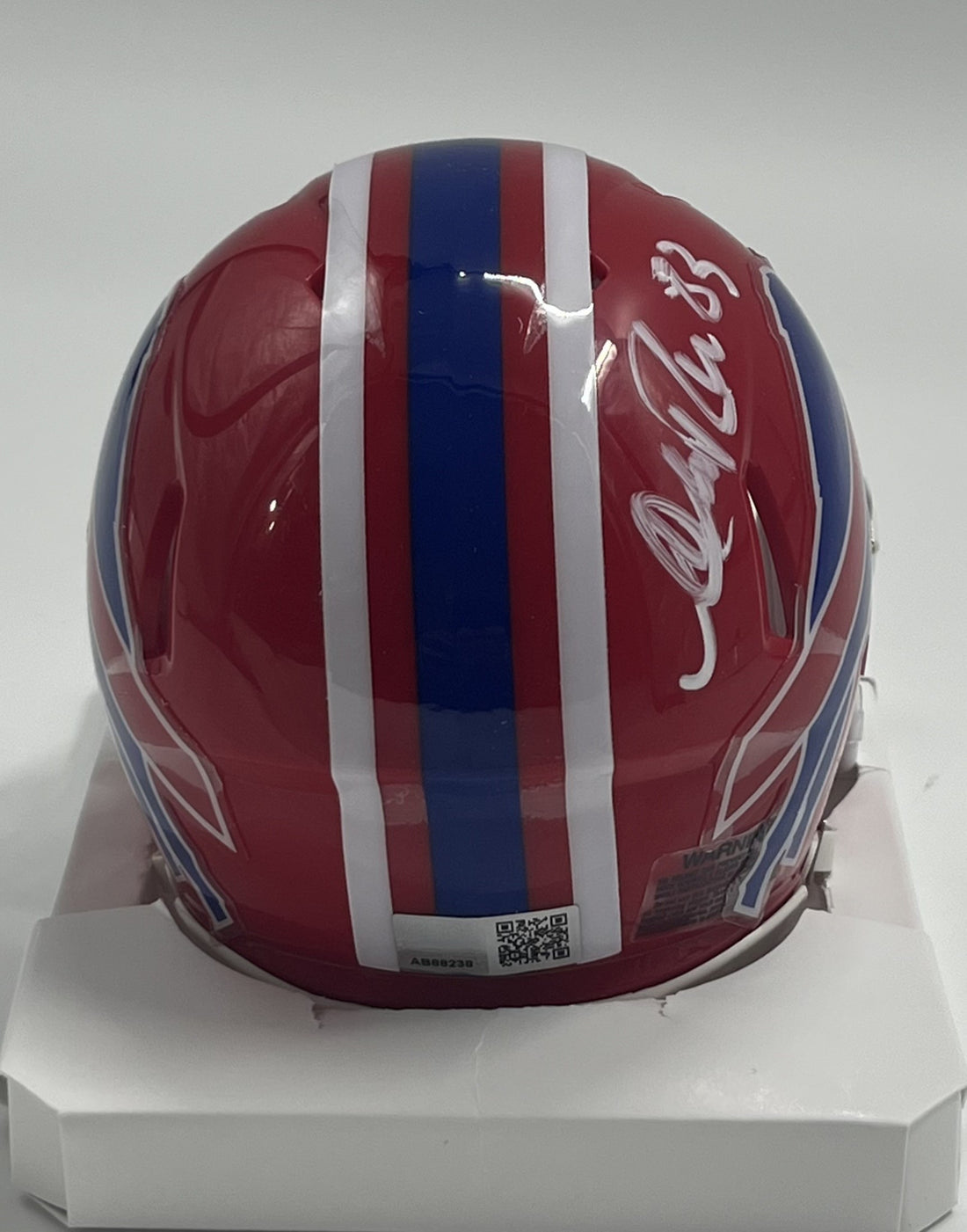Andre Reed Signed Bills Speed Mini Helmet (TSE)