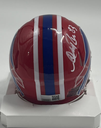 Andre Reed Signed Bills Speed Mini Helmet (TSE)