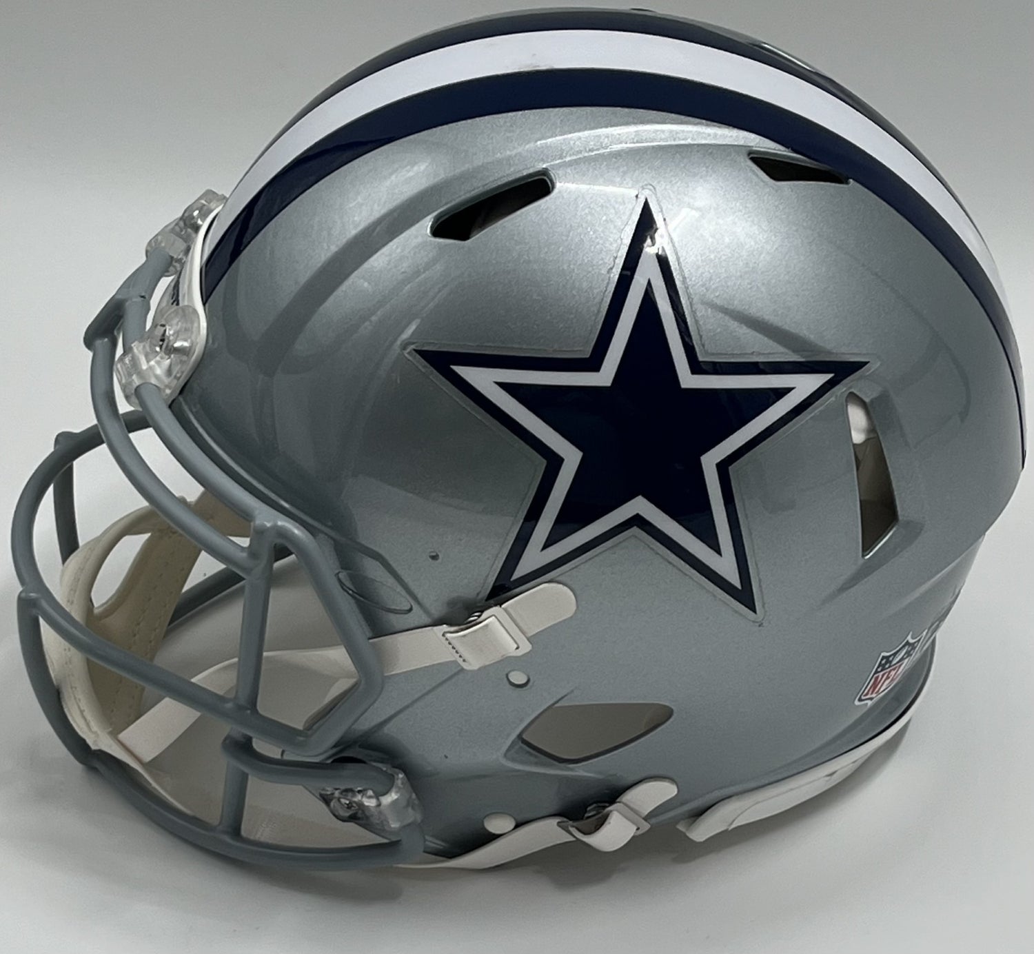 Emmitt Smith, Tony Dorsett, Micah Parsons &amp; Dak Prescott Signed Cowboys Full-Size Authentic On-Field Speed Helmet with ROY Inscriptions (Beckett)
