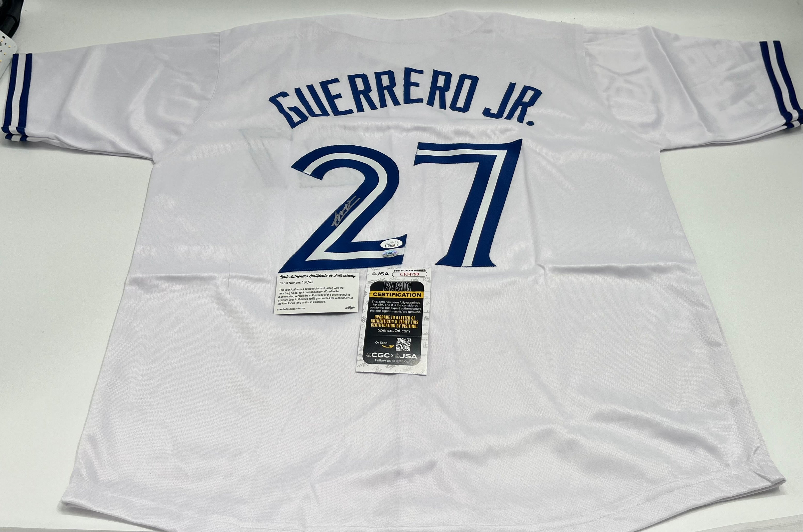 Vladimir Guerrero Jr. Signed Jersey (JSA &amp; Leaf)