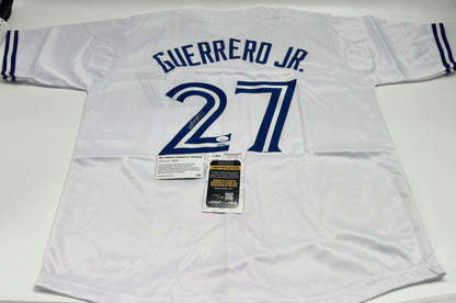 Vladimir Guerrero Jr. Signed Jersey (JSA &amp; Leaf)