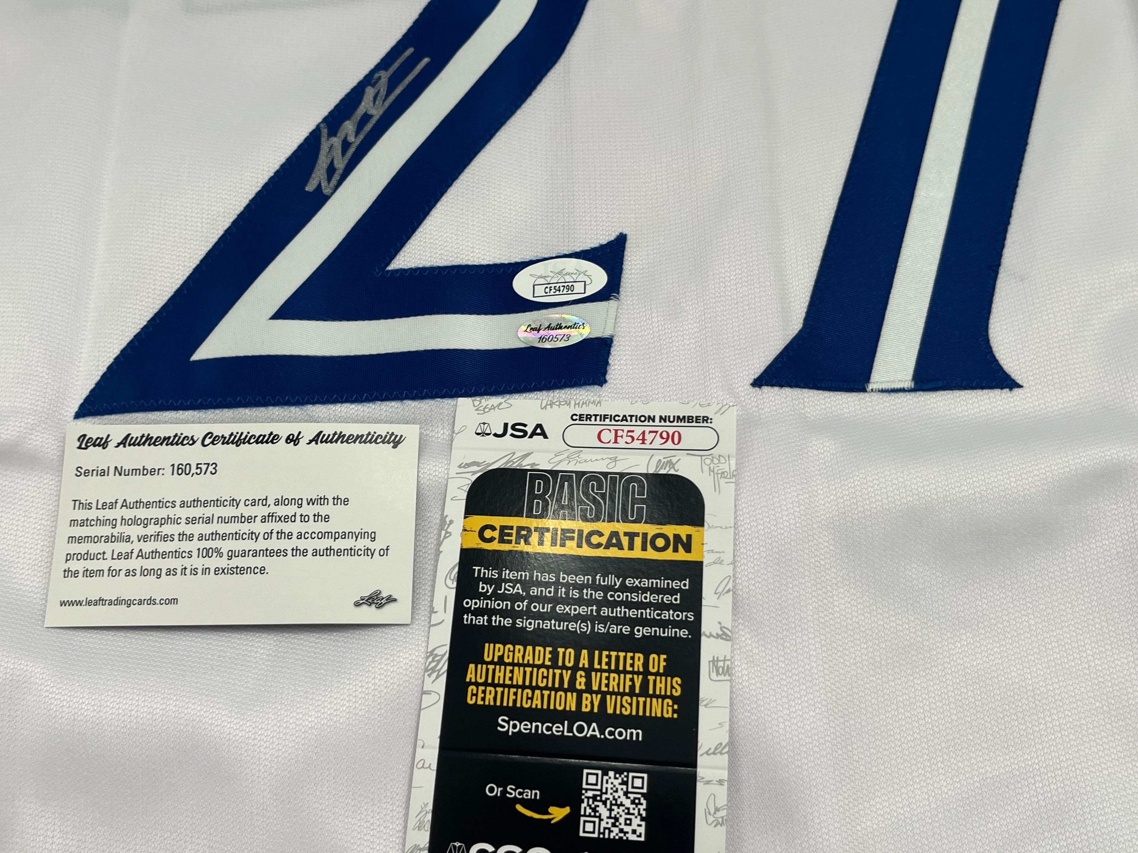 Vladimir Guerrero Jr. Signed Jersey (JSA &amp; Leaf)