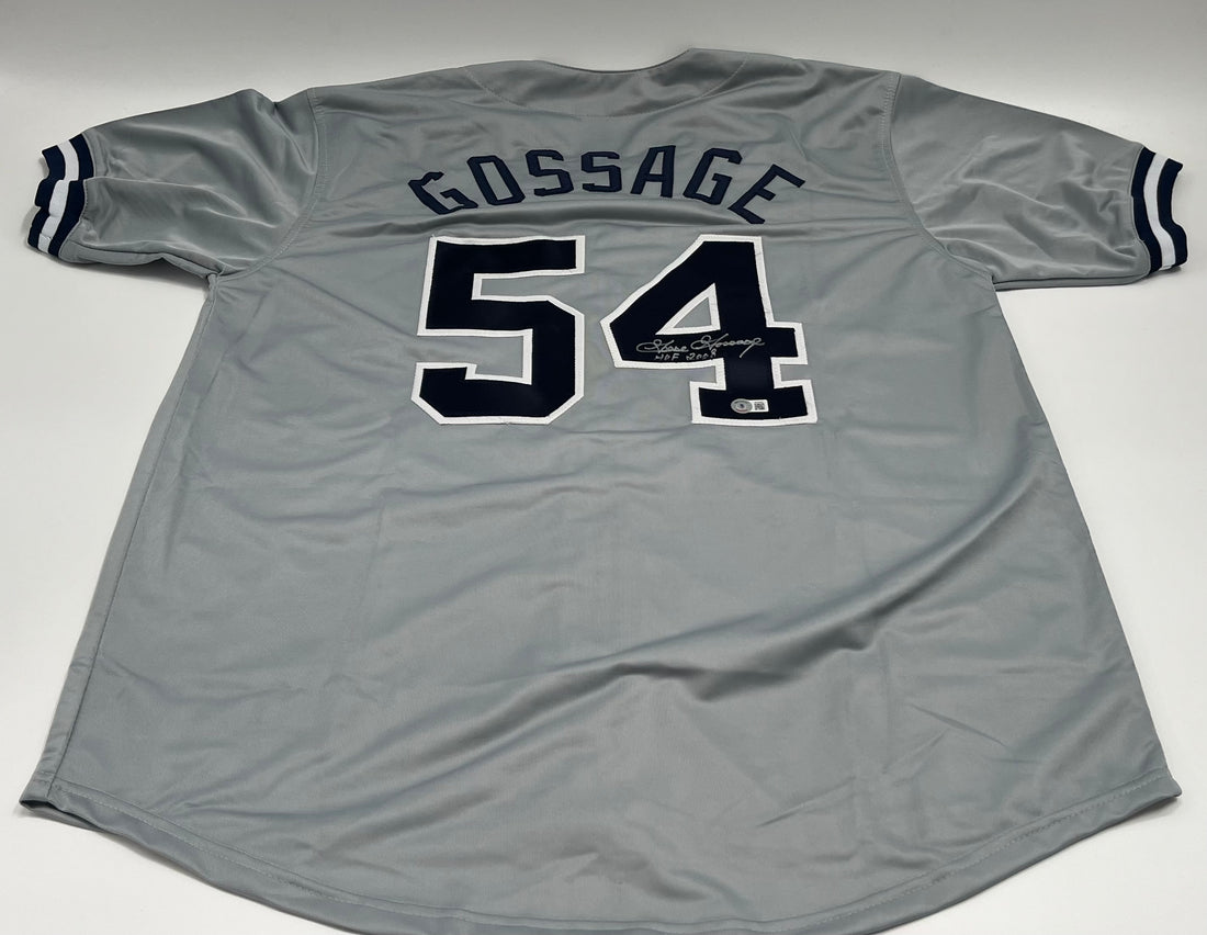 Goose Gossage Signed Jersey Inscribed &quot;HOF 2008&quot; (Beckett)