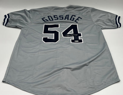 Goose Gossage Signed Jersey Inscribed &quot;HOF 2008&quot; (Beckett)