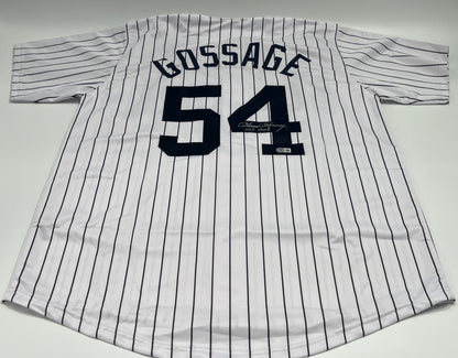 Goose Gossage Signed Jersey Inscribed &quot;HOF 2008&quot;(Pinstripe) (Beckett)