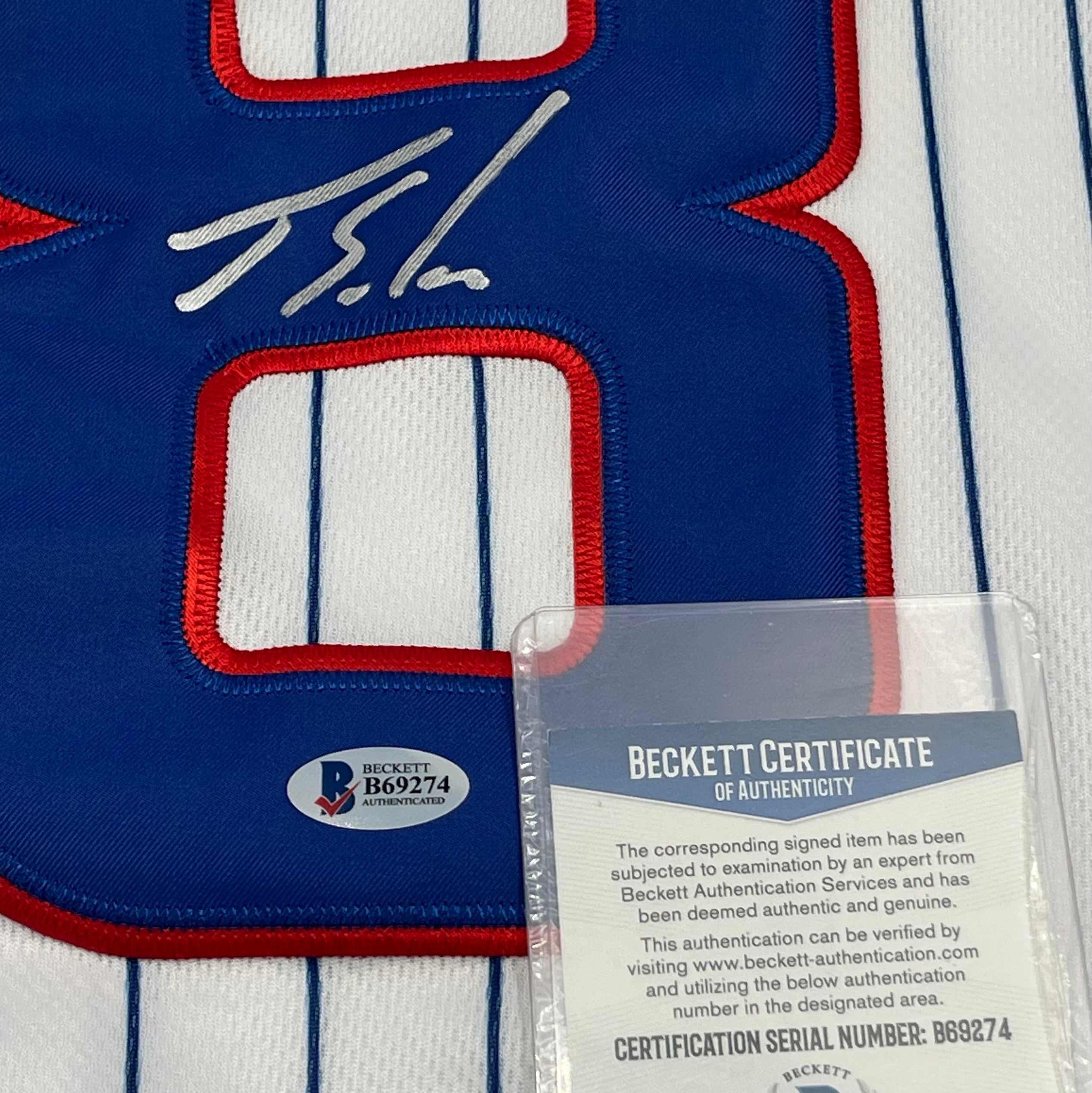 Jorge Soler signed Cubs Nike Jersey (Beckett)