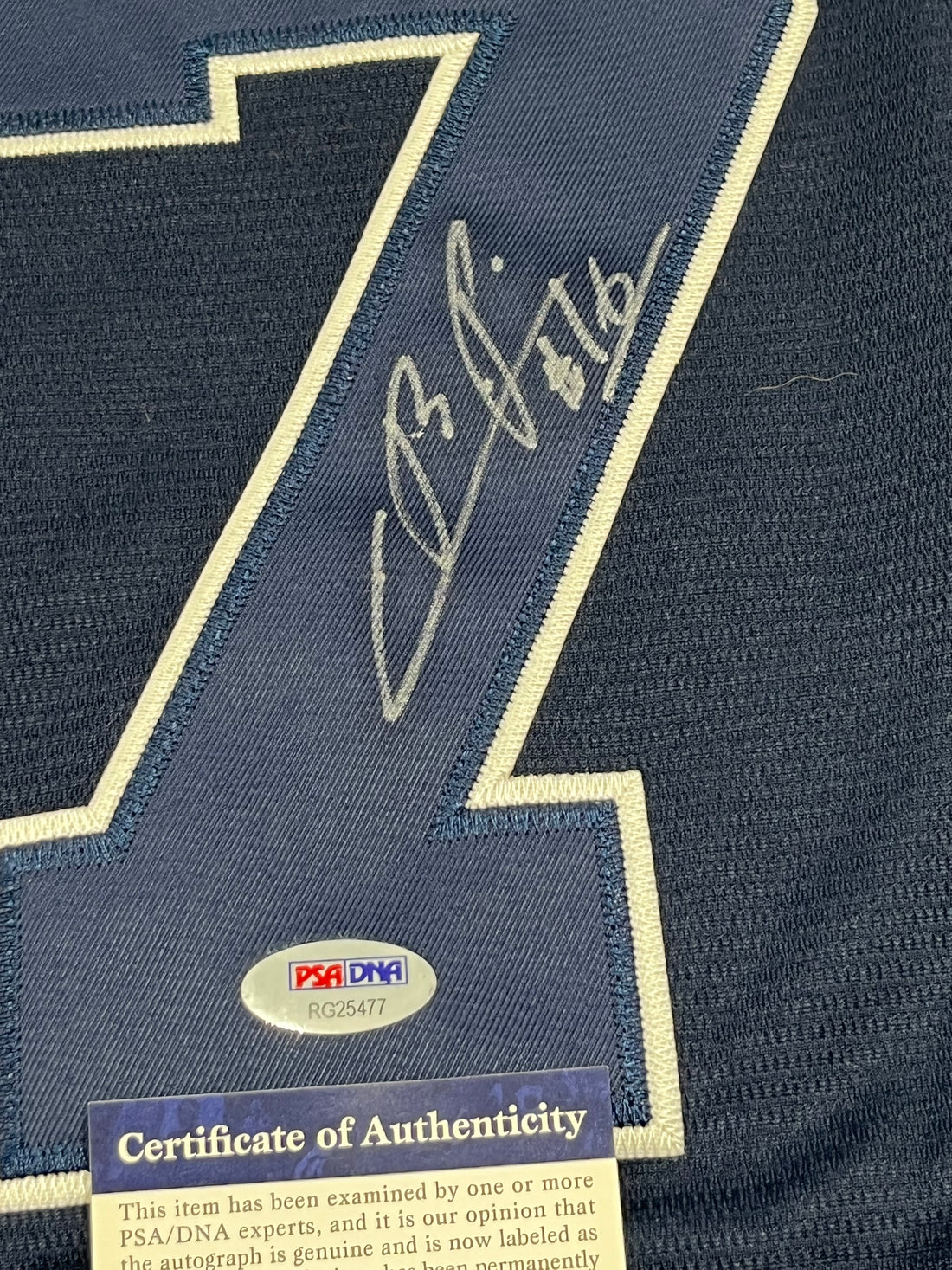 Cristian Pache Signed Braves Majestic Authentic Jersey (PSA)