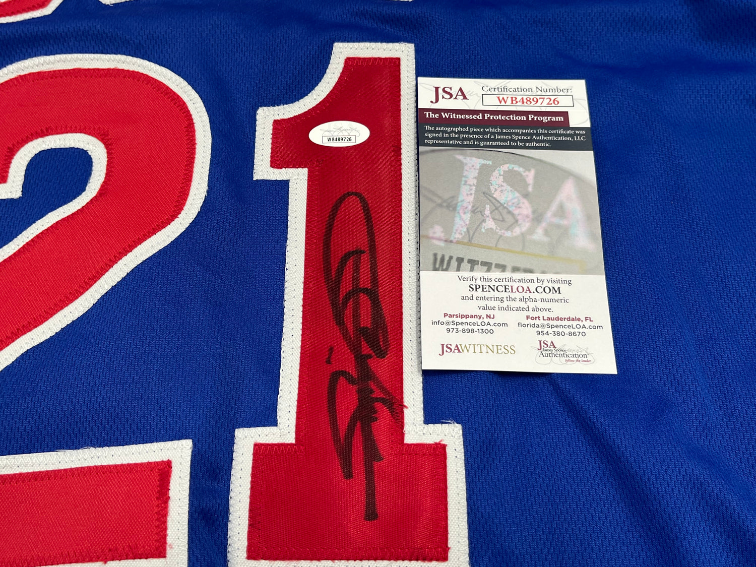 Sammy Sosa Signed Jersey (JSA)