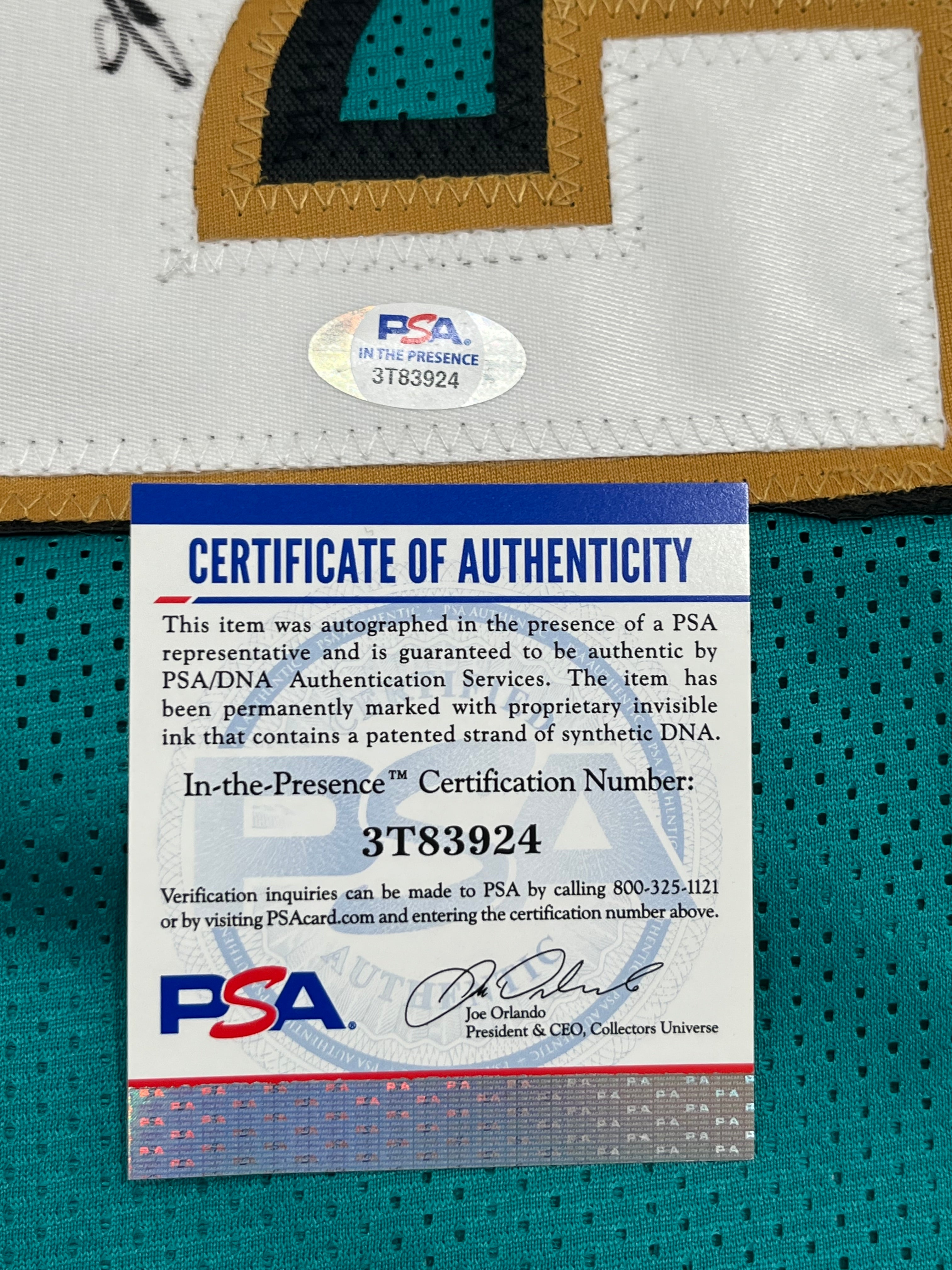 Jimmy Smith Signed Jersey (PSA)
