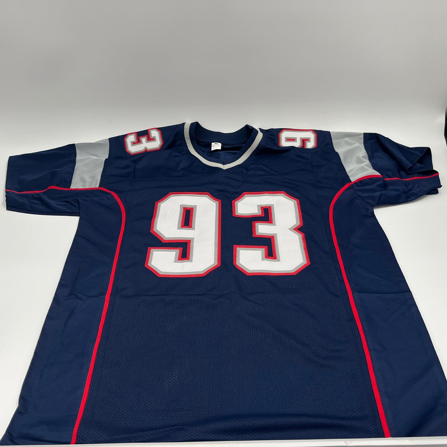 Richard Seymour Signed Jersey Inscr &quot;HOF 22&quot; (Beckett)