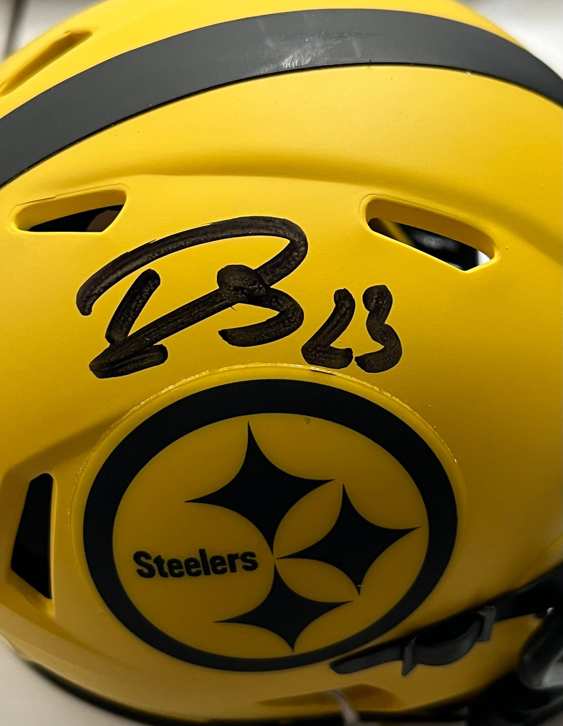 Darius Slay Signed Steelers Rave Alternate Speed Mini Helmet (Beckett)