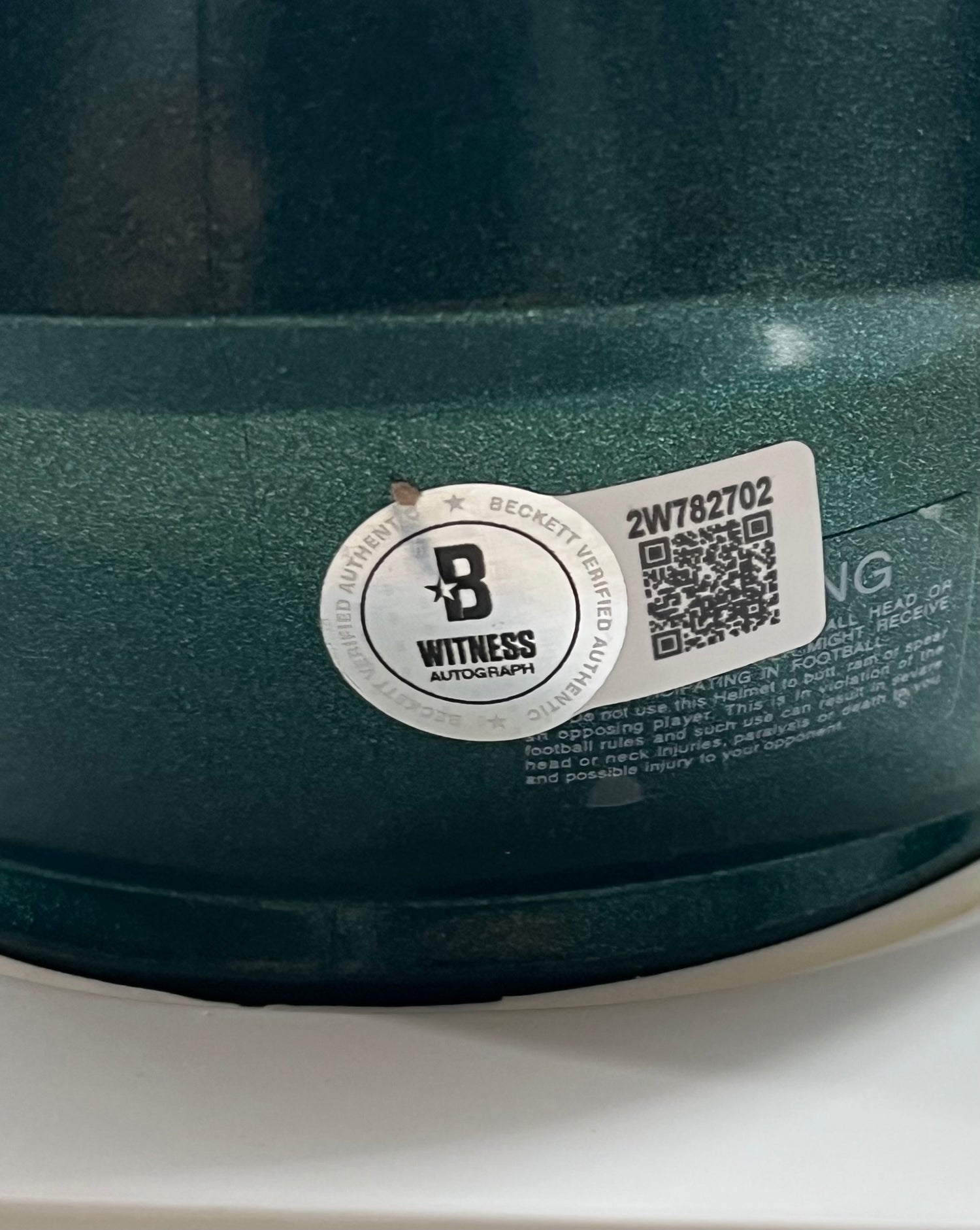 Brandon Graham Signed Eagles Speed Mini Helmet (Beckett)