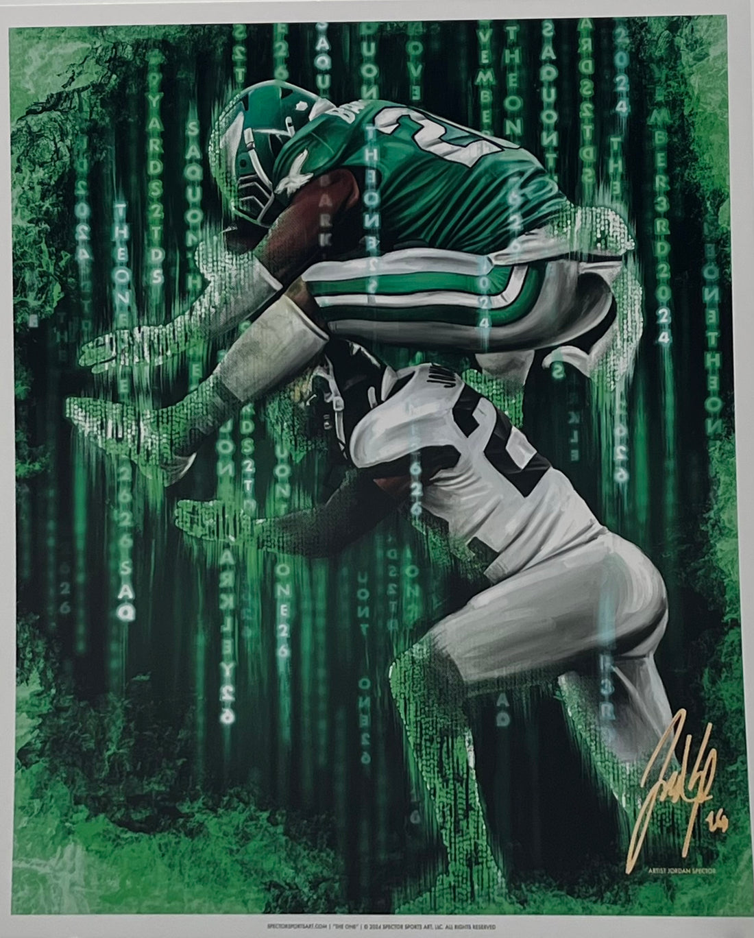 Spector Sports Art - Saquon Barkley -       &quot;The One&quot;