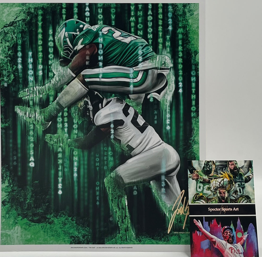Spector Sports Art - Saquon Barkley -       &quot;The One&quot;