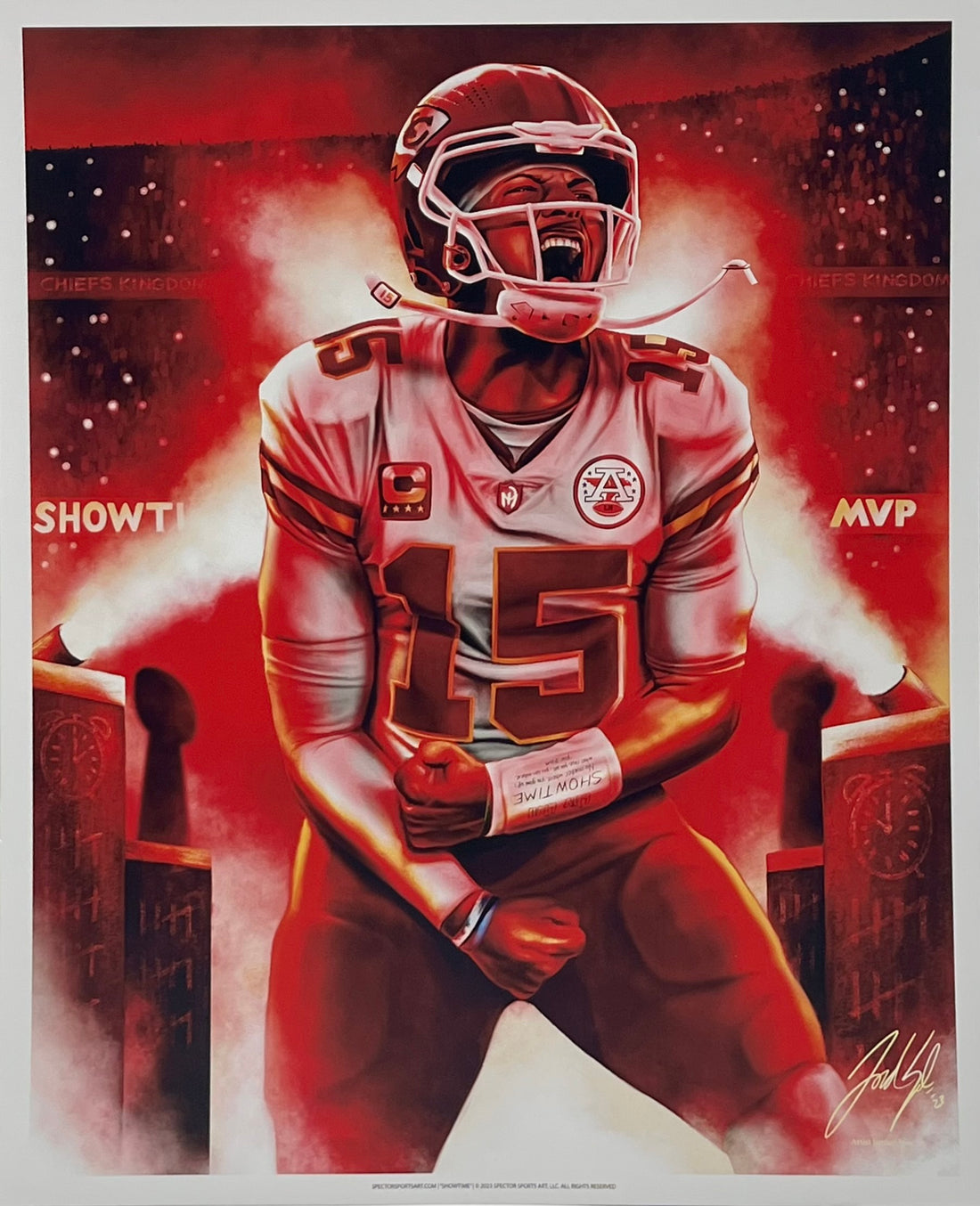 Spector Sports Art - Patrick Mahomes - &quot;Showtime&quot;