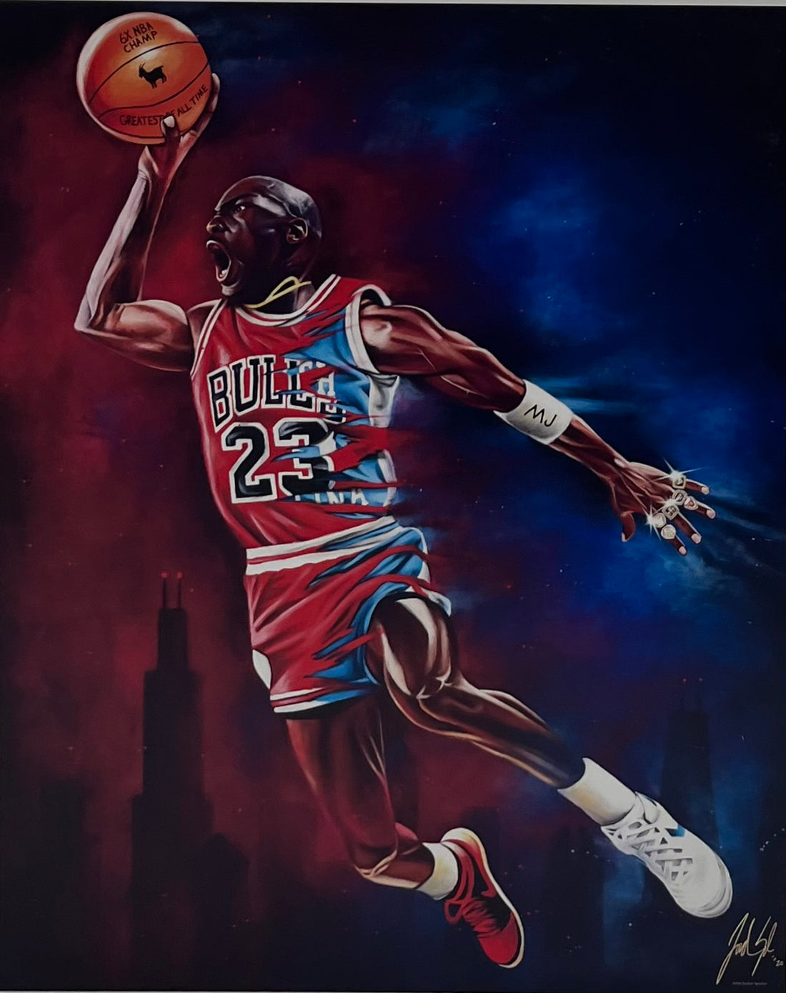 Spector Sports Art - Michael Jordan - &quot;Goat Legacy&quot;