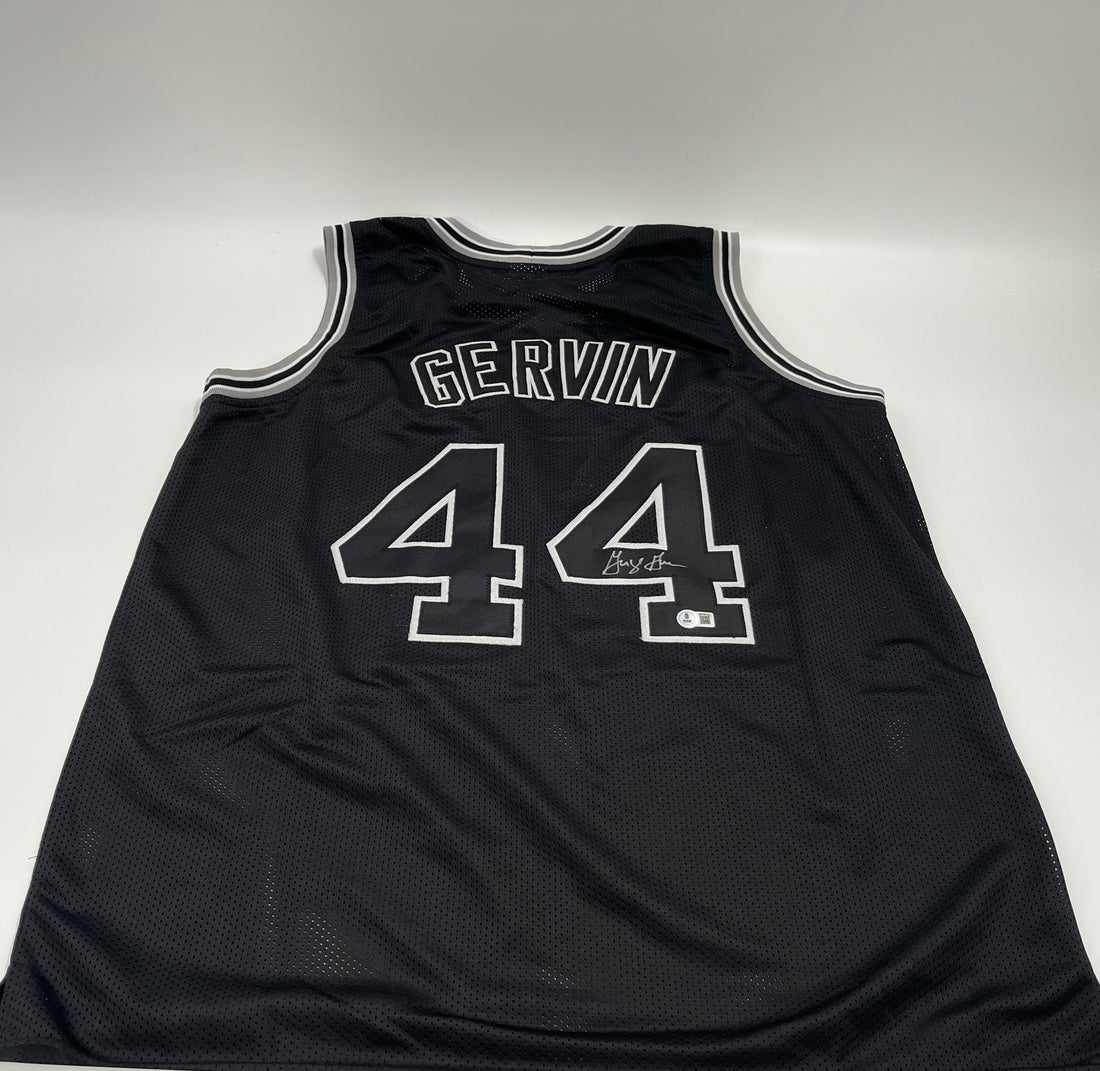 George Gervin Signed Custom Jersey (Beckett)