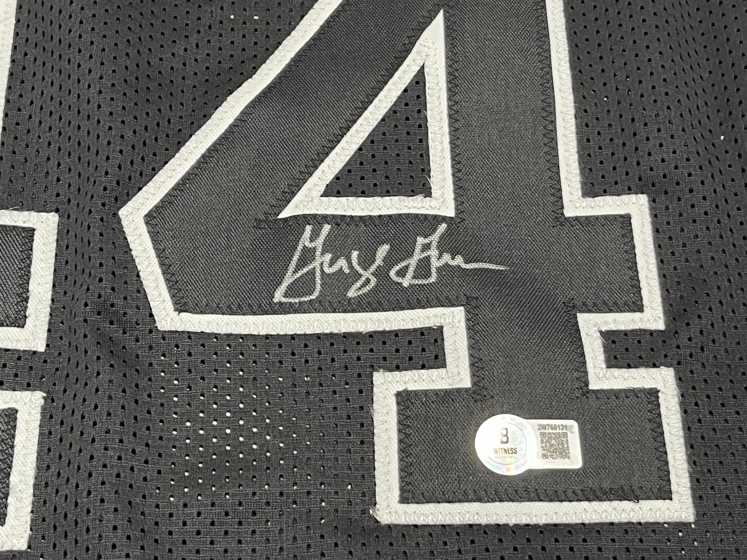George Gervin Signed Custom Jersey (Beckett)