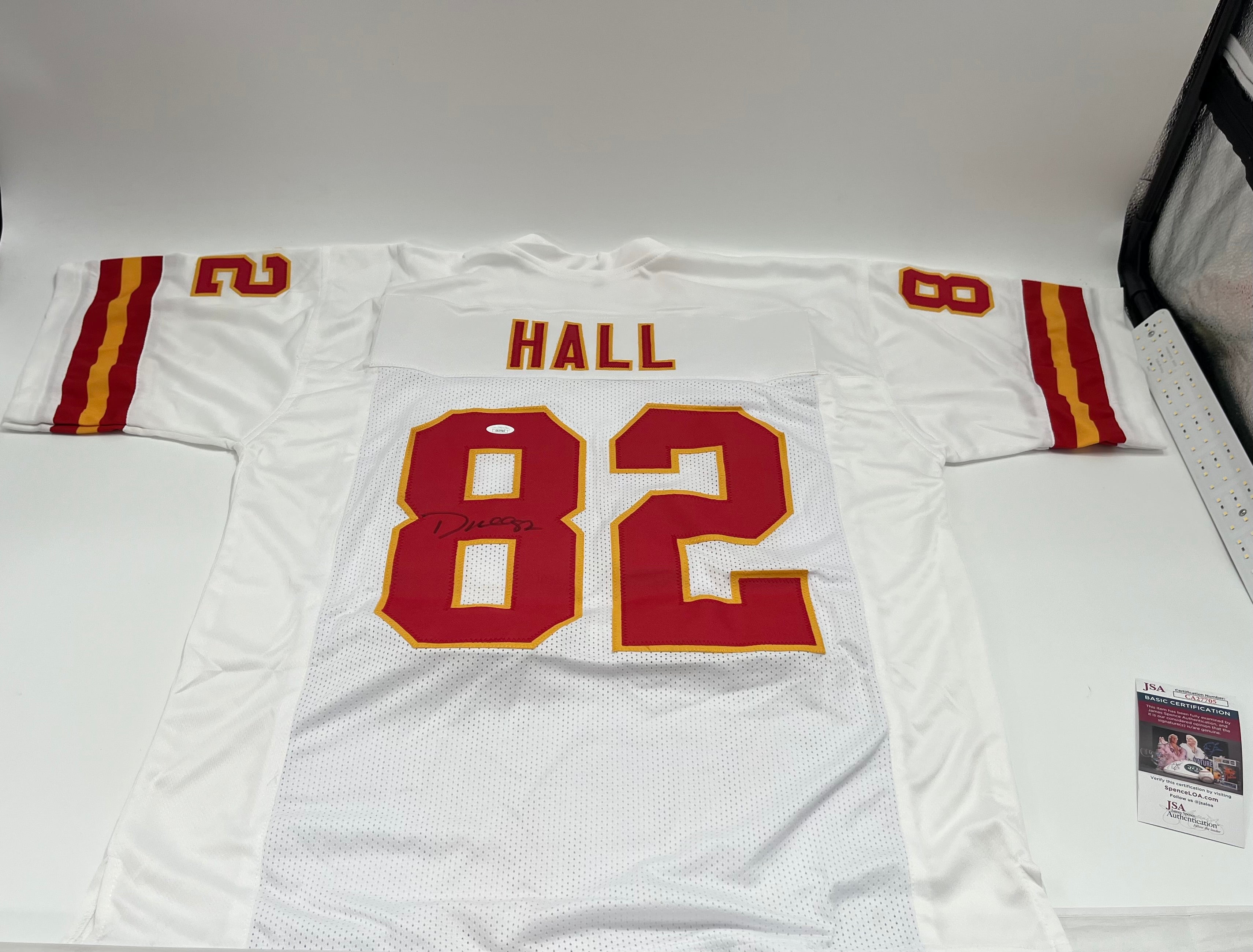 Dante Hall Signed Custom Jersey (JSA)