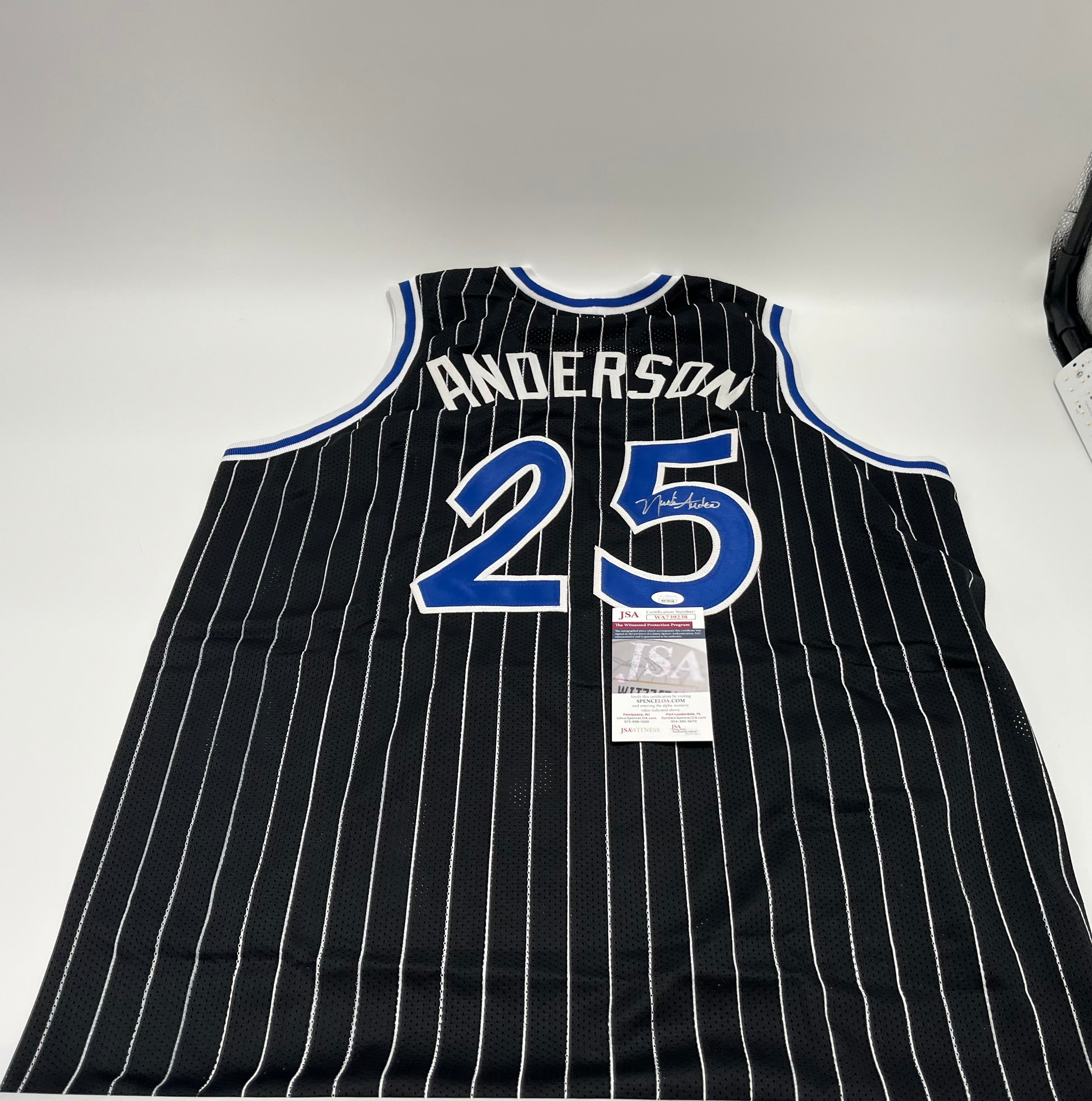 Nick Anderson Signed Custom Jersey (JSA)