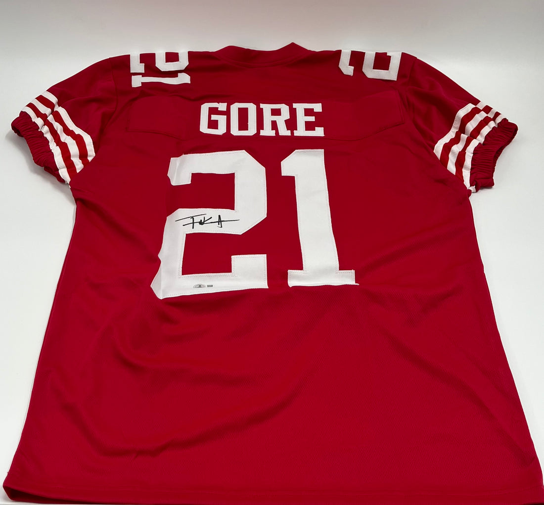 Frank Gore Signed Custom Jersey (Beckett)